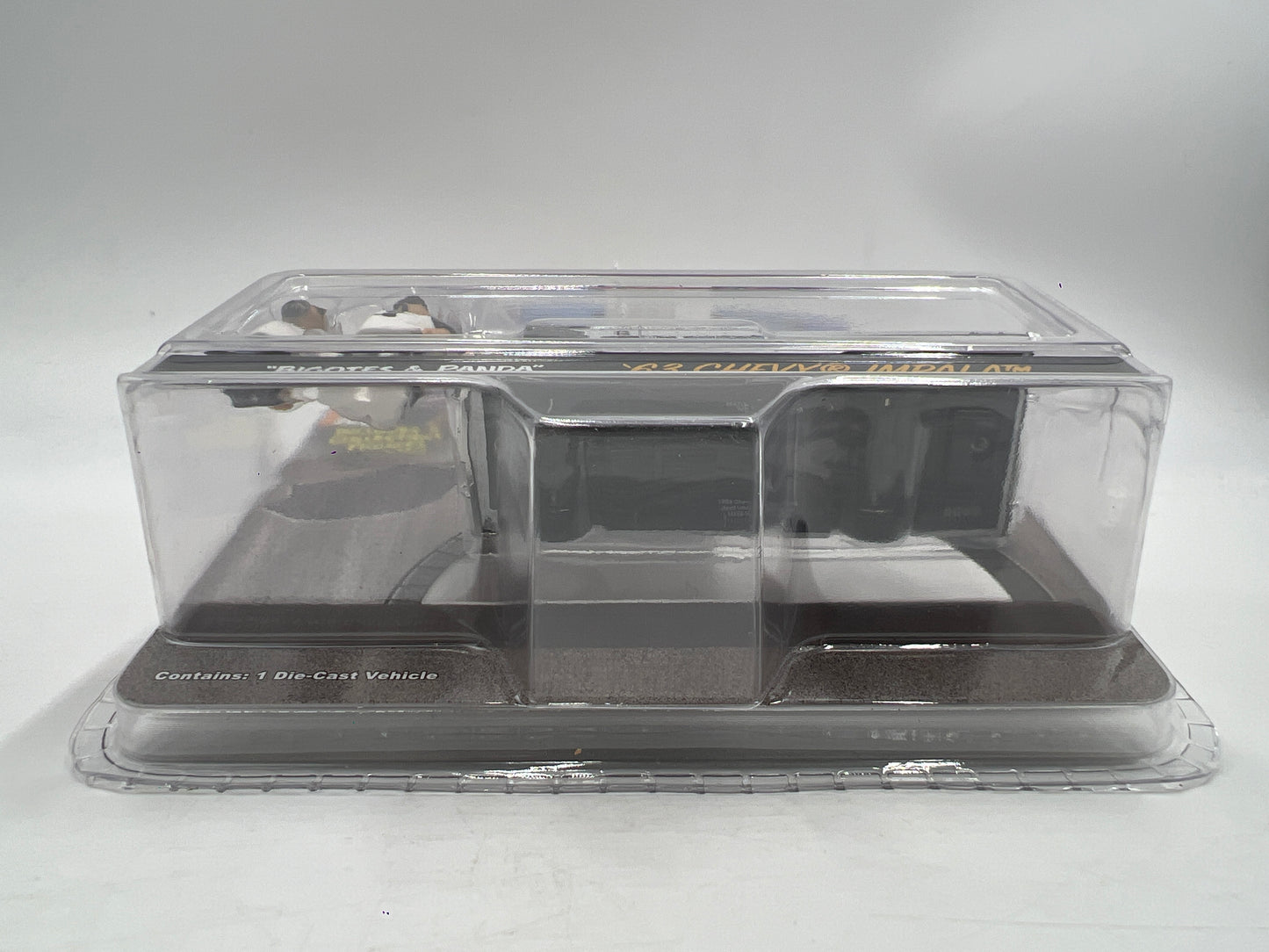 Greenlight x DGA Homie Rollerz 63 Chevy Impala Silver & Bigotes/Panda 222D