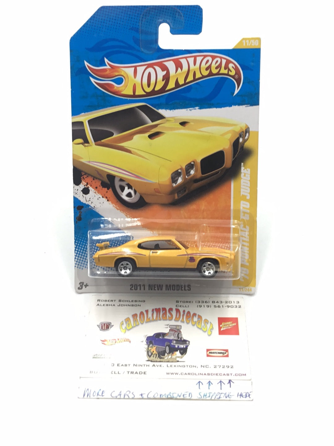 2011 Hot Wheels #11 70 Pontiac GTO Judge