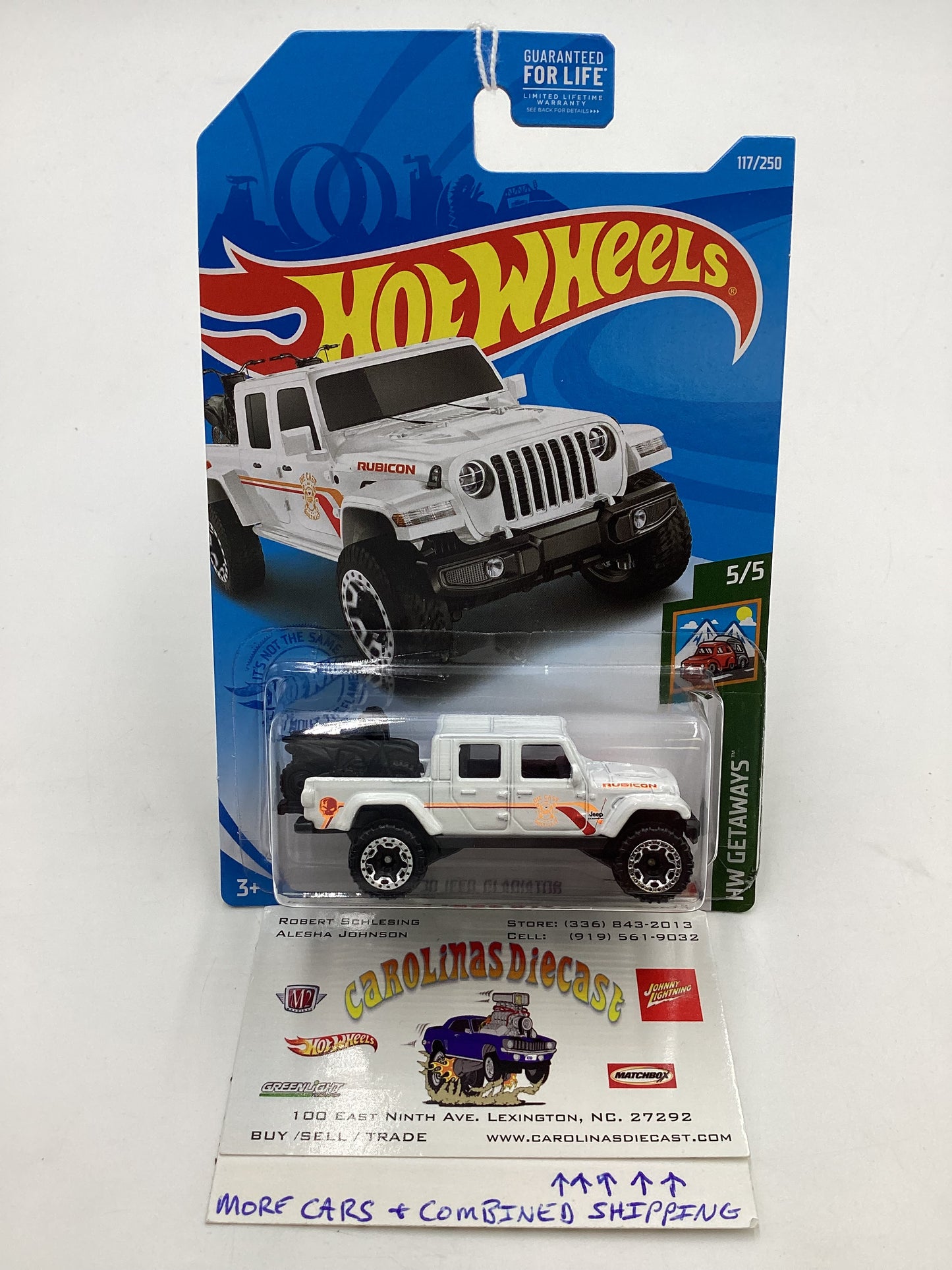 2021 Hot wheels #117 20 Jeep Gladiator White dollar general exclusive 152B