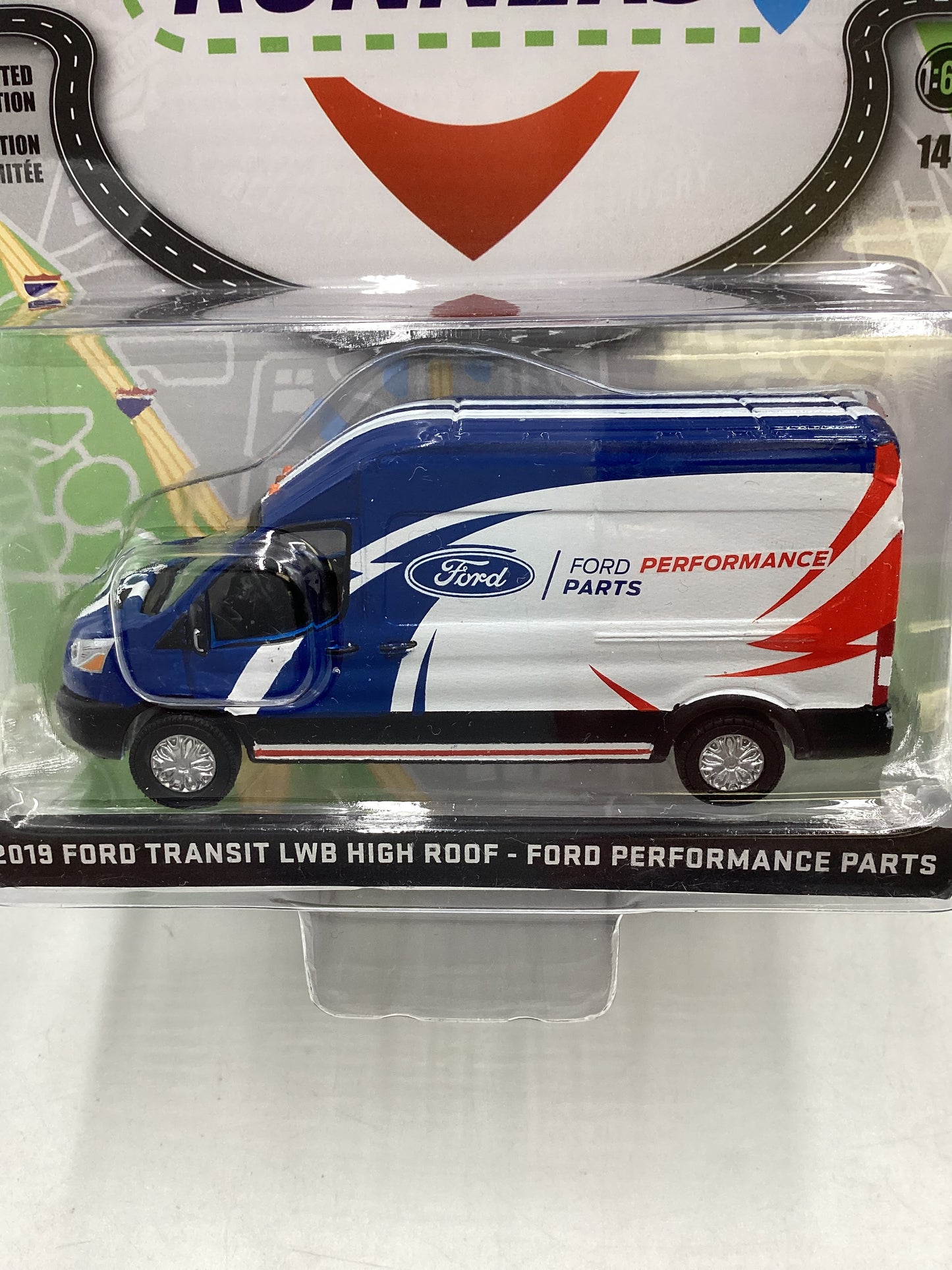 Greenlight Route Runners Series 4 2019 Ford Transit LBW High Roof Ford Performance Parts 177C