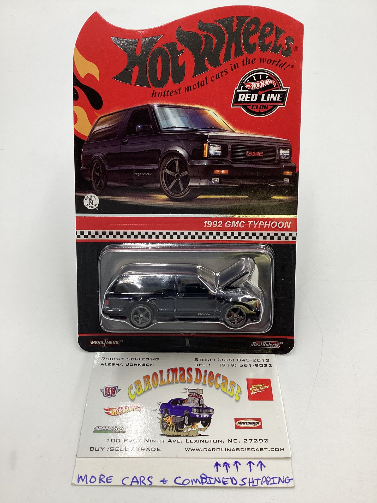 2024 Hot Wheels RLC 1992 GMC Typhoon Black with protector