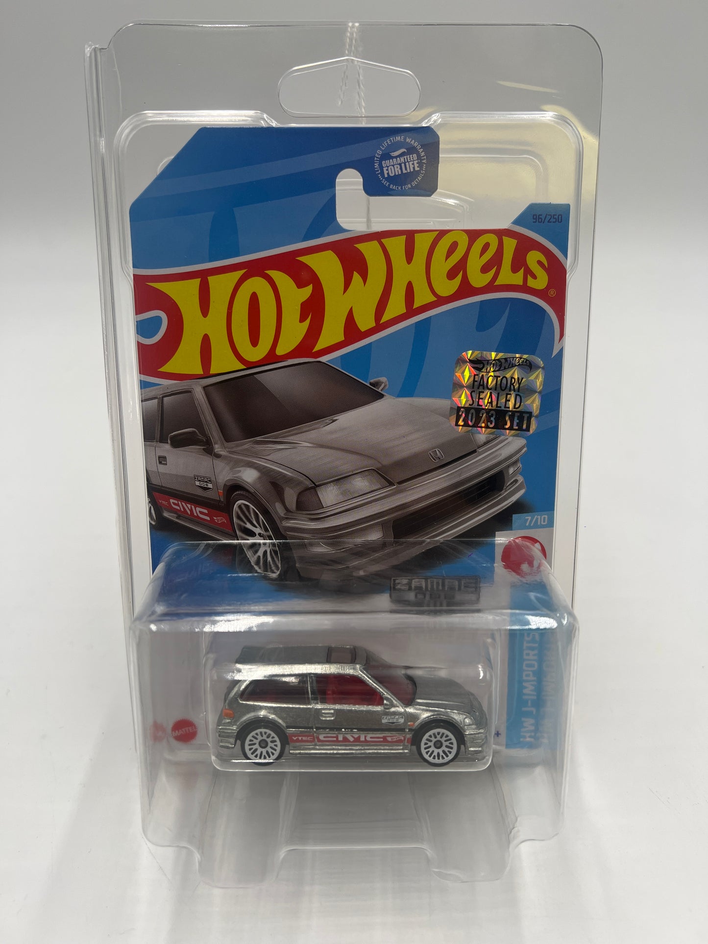 2023 Hot Wheels #96 90 Honda Civic EF Zamac 006 Factory Sealed W/ Protector