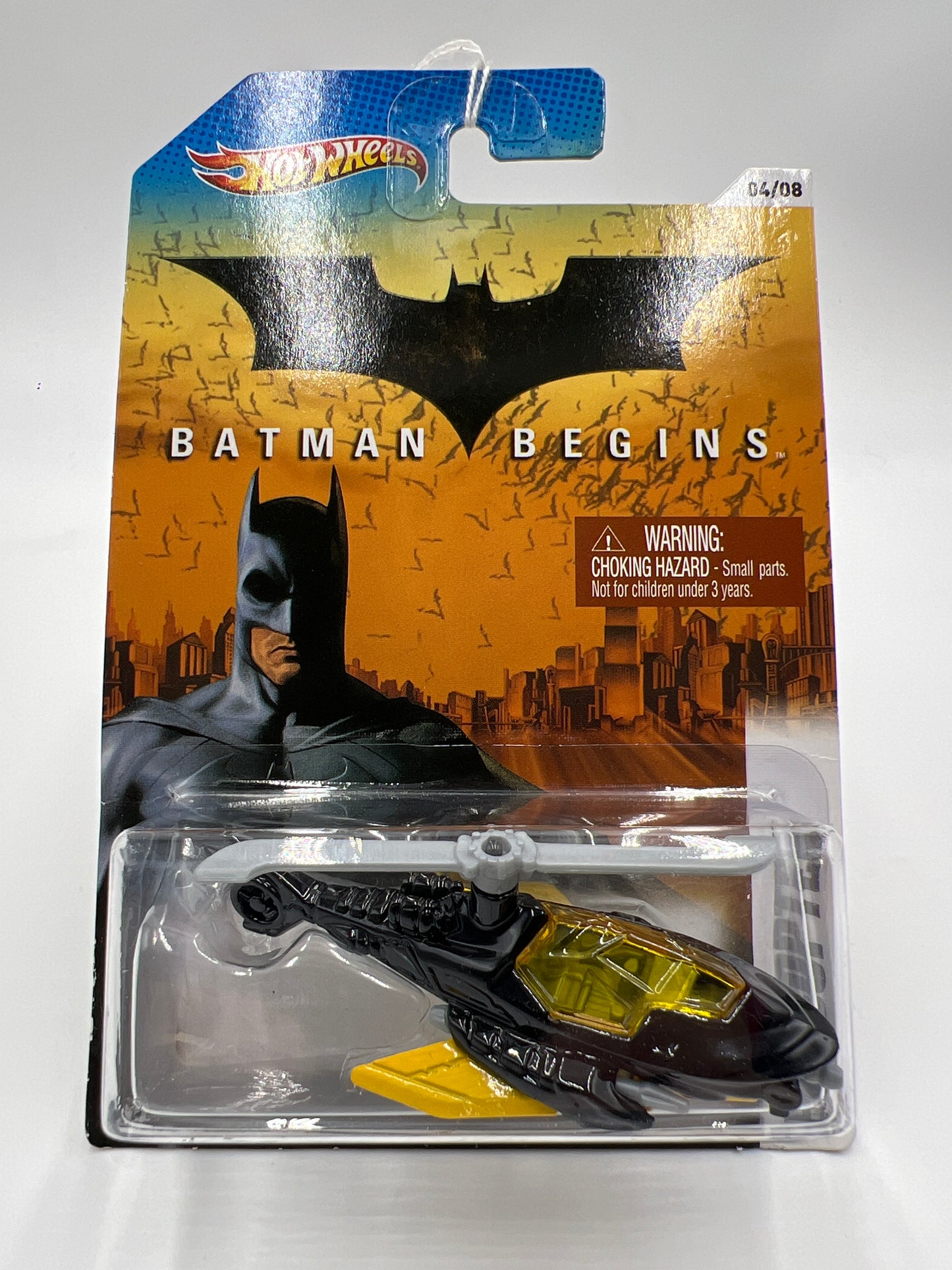 2011 Hot Wheels Batman Series #04 Batman Begins Batcopter Black 117E