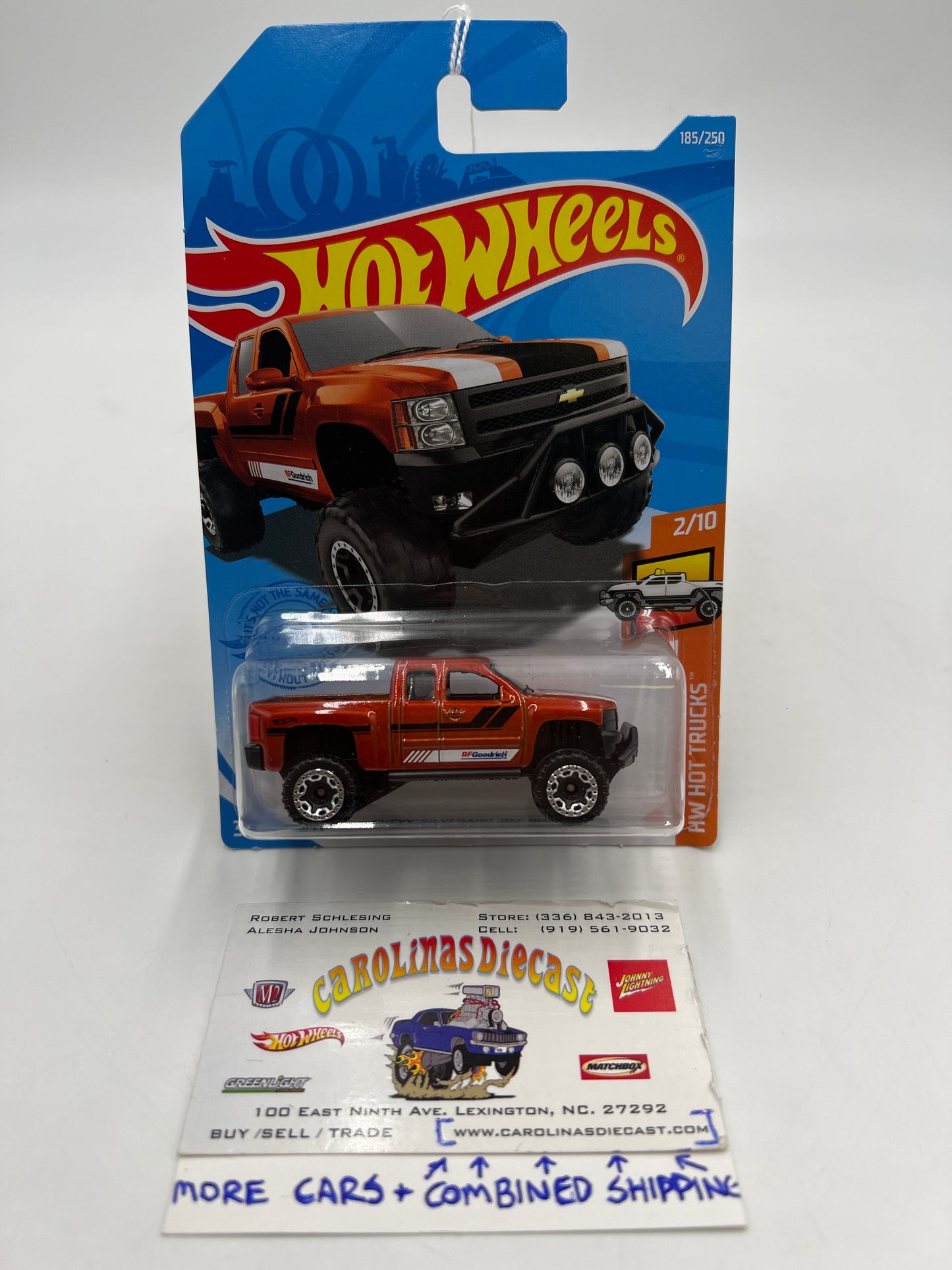 2021 Hot Wheels HW Hot Trucks #185 Chevy Silverado Off Road Orange 7A