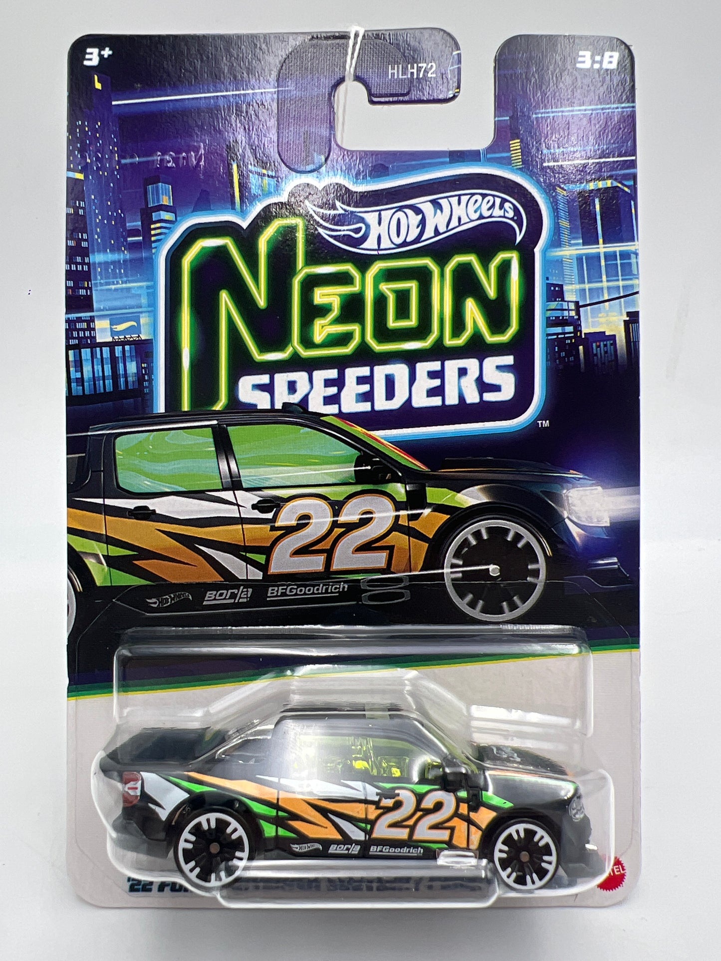 2026 Hot Wheels Neon Speeders #3 22 Ford Maverick Custom Black