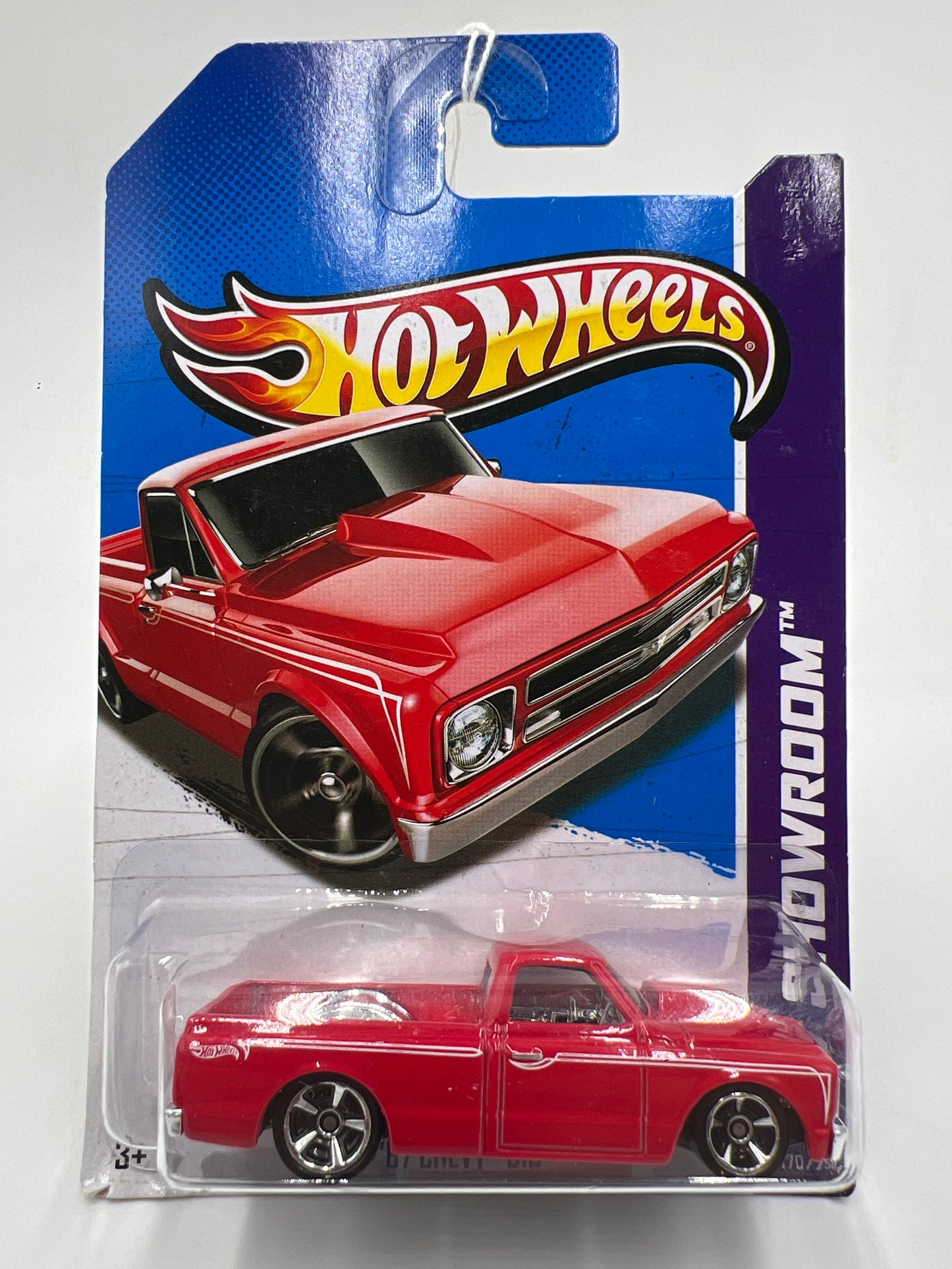 2013 Hot Wheels Showroom #170 67 Chevy C10 Red International Card