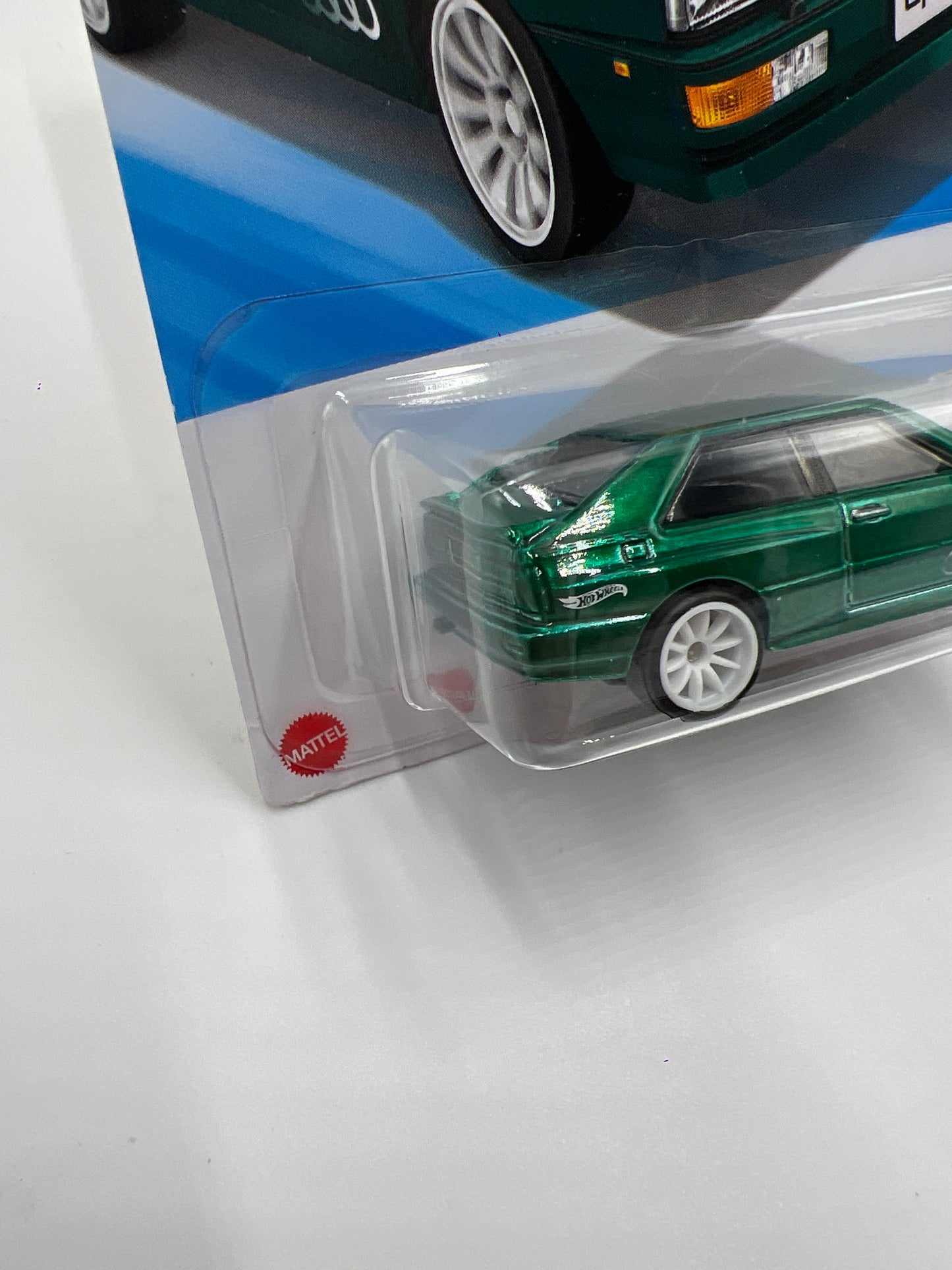 2025 Hot Wheels A Case Super Treasure Hunt #16 87 Audi Quattro Green W/Protector #2