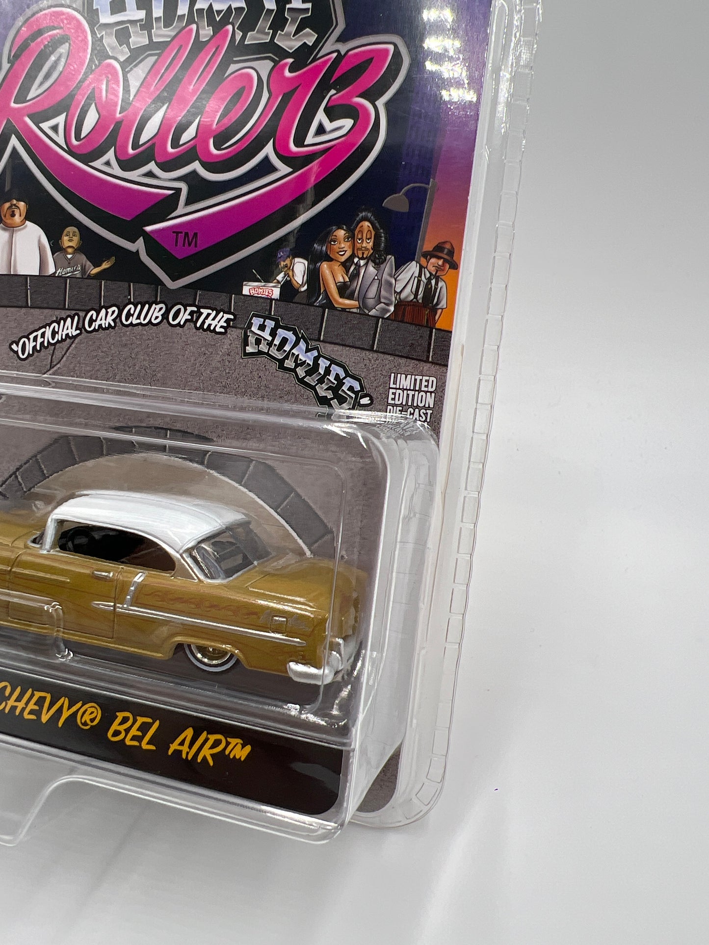 Greenlight x DGA Homie Rollerz CHASE 55 Chevy Bel Air Gold & El Cholo/Spitshine