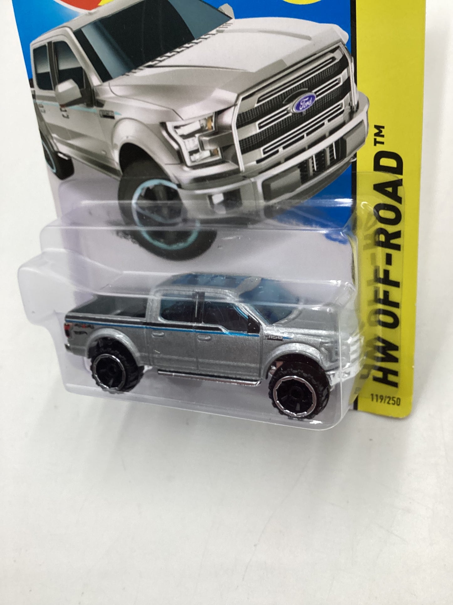 2015 Hot Wheels Off Road #119 15 Ford F 150 Silver 34A