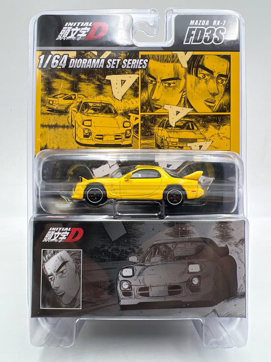 Hobby Japan JDM64 Initial D Mazda RX-7 FD3S Project D Yellow