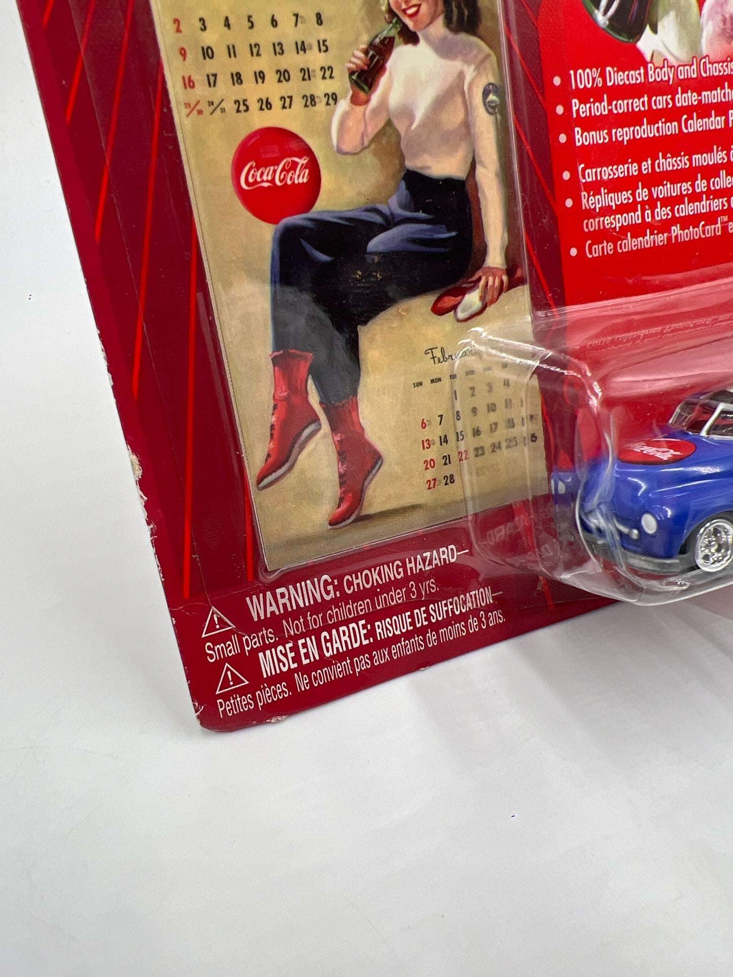 Johnny Lightning Coca Cola Calendar Girl Series #3 49 Mercury Blue