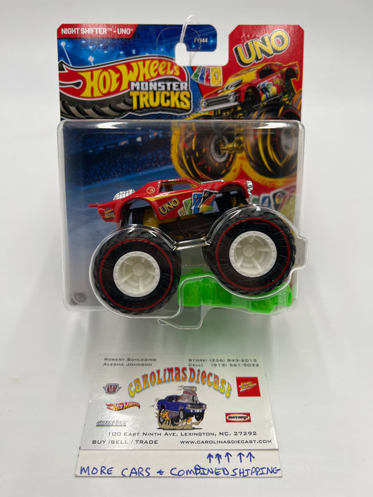 2025 Hot Wheels Monster Trucks Uno Night Shifter Red Treasure Hunt