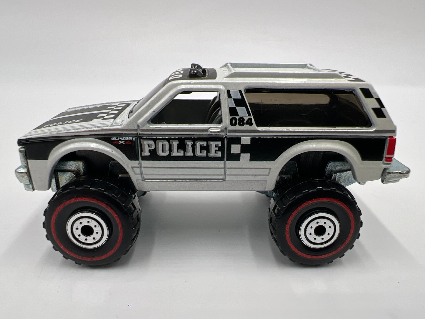 Hot Wheels 1/64 Heritage Redline Chevy Blazer 4x4 Police White Loose
