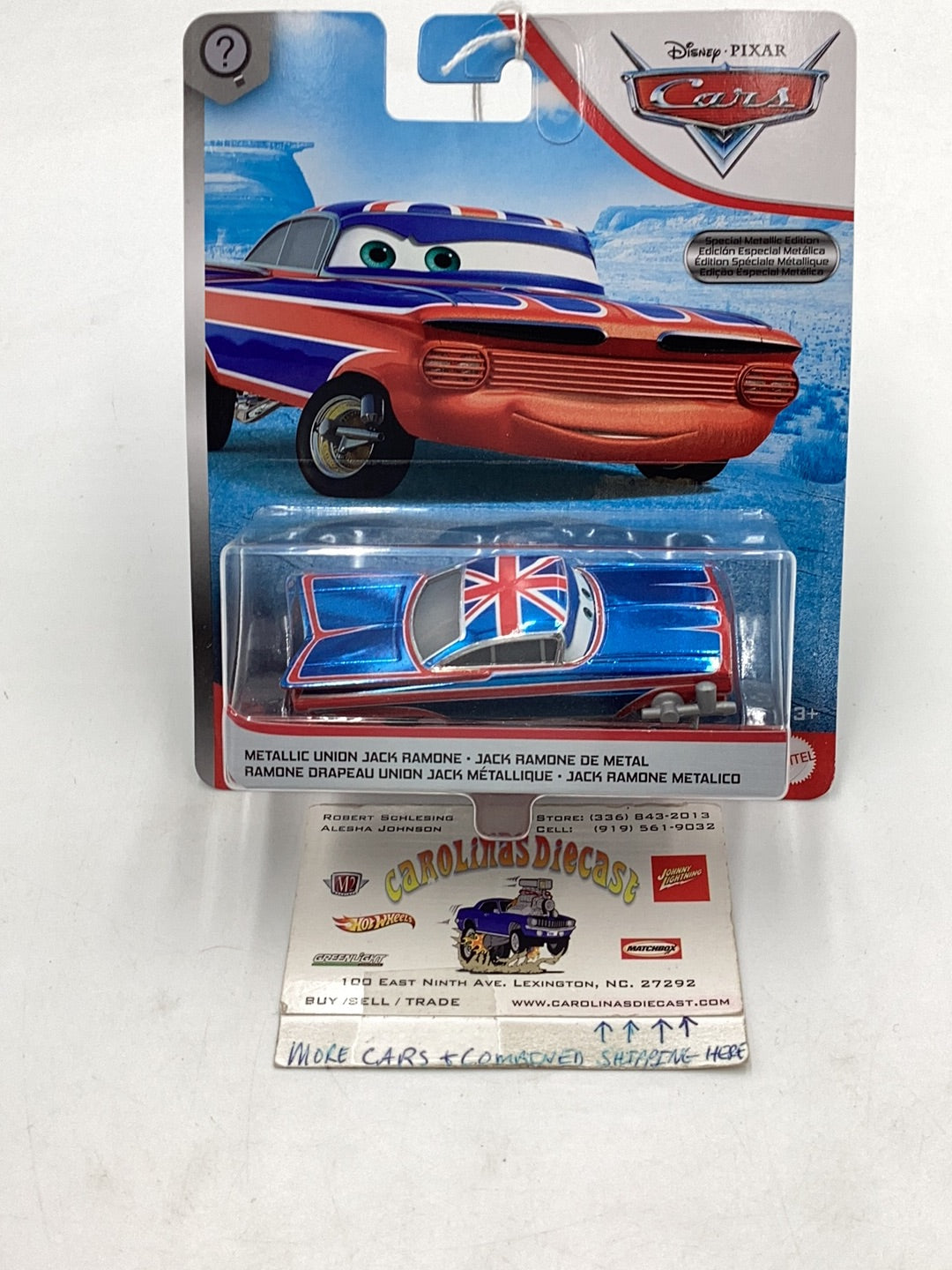 Disney Pixar Cars Metallic Union Jack Ramone Chase 141B