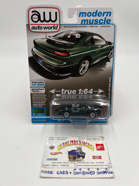 Auto World Modern Muscle Release 1 Version B 1992 Dodge Stealth R/T Twin Turbo Emerald Green 184B