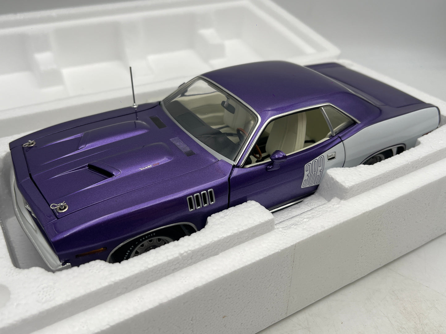 Acme 1:18 Scale 1 Of Only 350 Made 1971 Plymouth 383 Cuda Purple W/Box VHTF