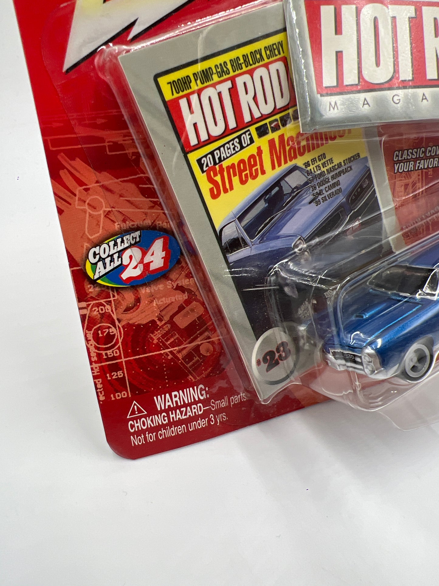 Johnny Lightning Hot Rod Magazine #23 1966 Pontiac GTO Blue