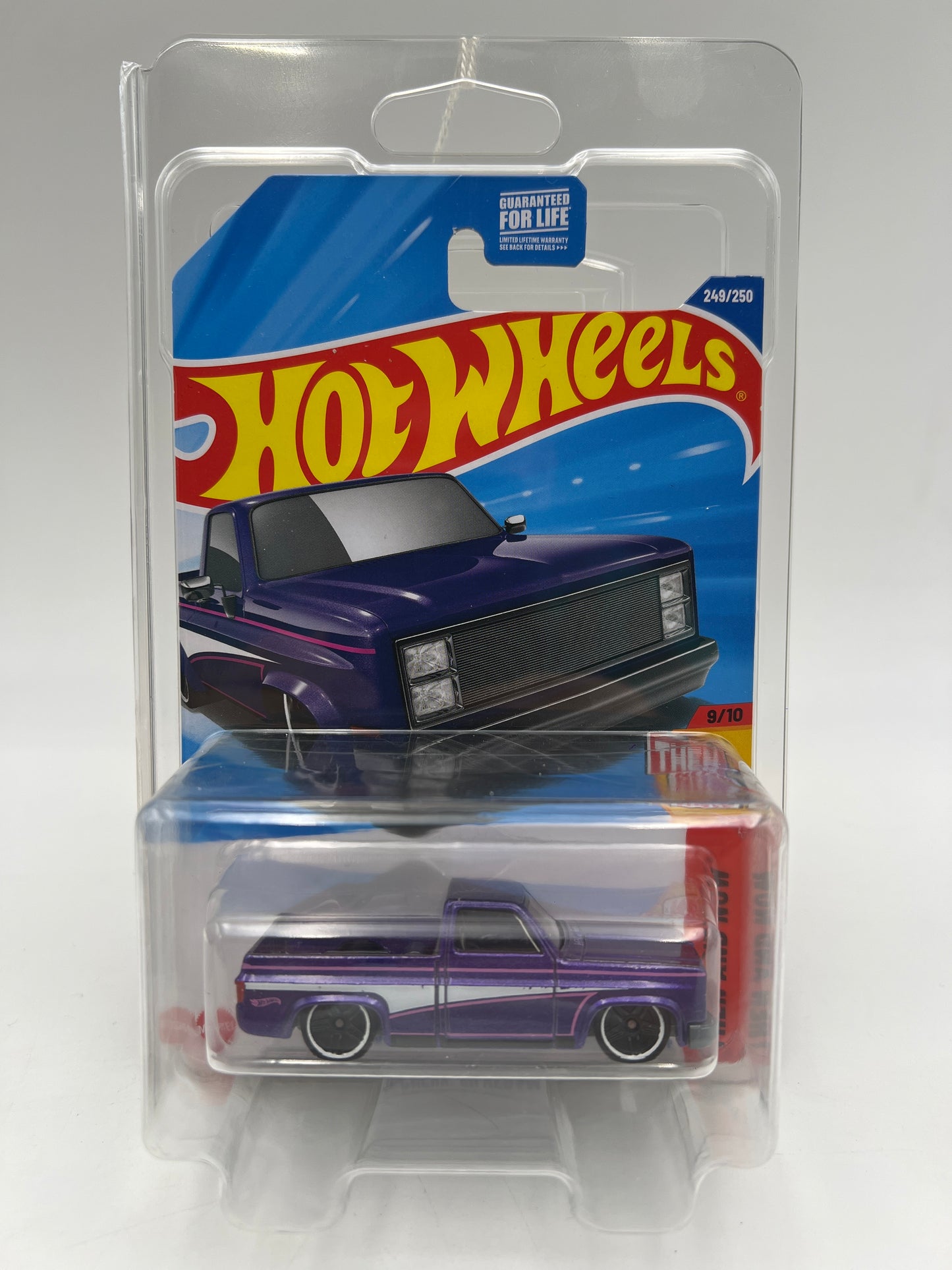 2025 Hot Wheels Dollar General Exclusive #249 83 Chevy Silverado Purple W/Protector