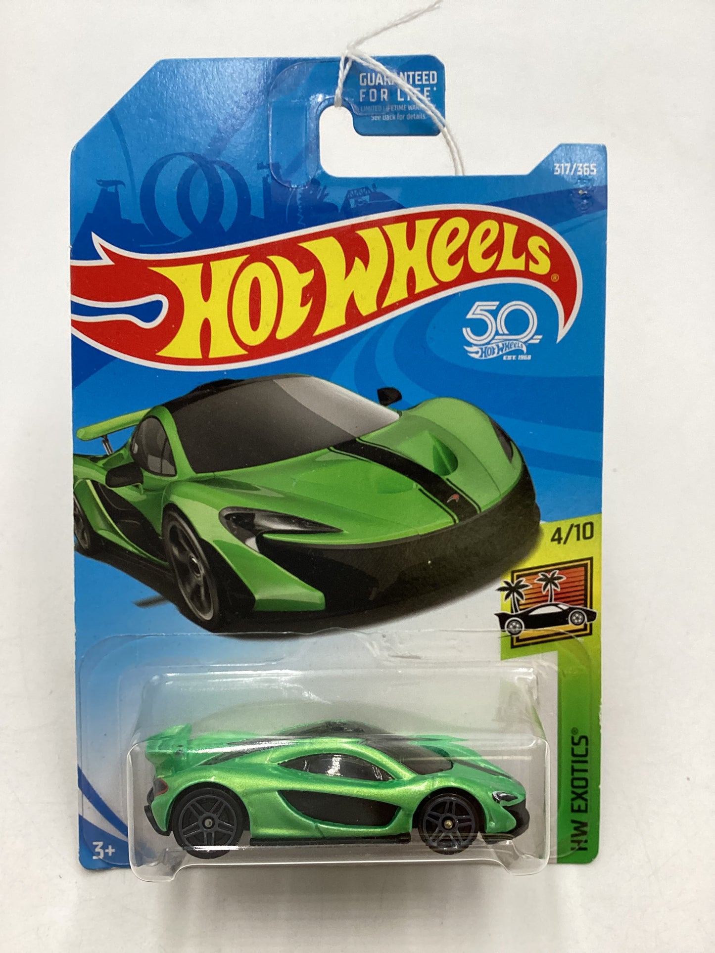 2018 Hot Wheels #317 McLaren P1 Green 103G