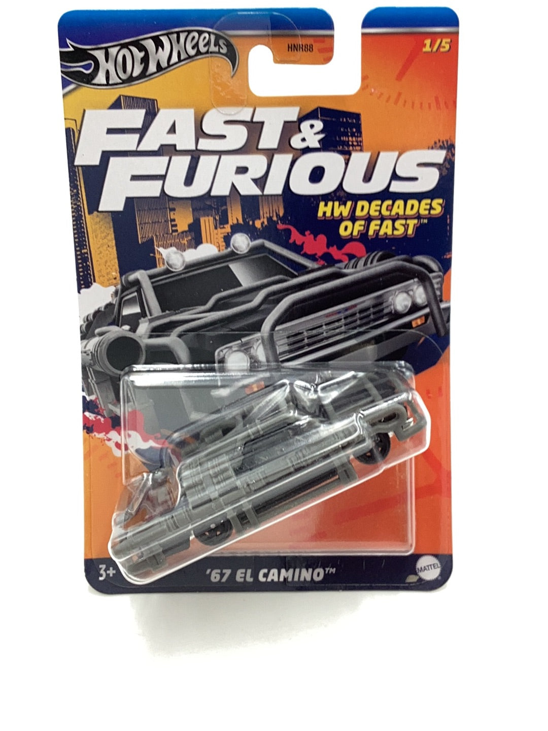 Hot Wheels Fast and Furious 67 El Camino HW Decades of Fast 1/5 157E