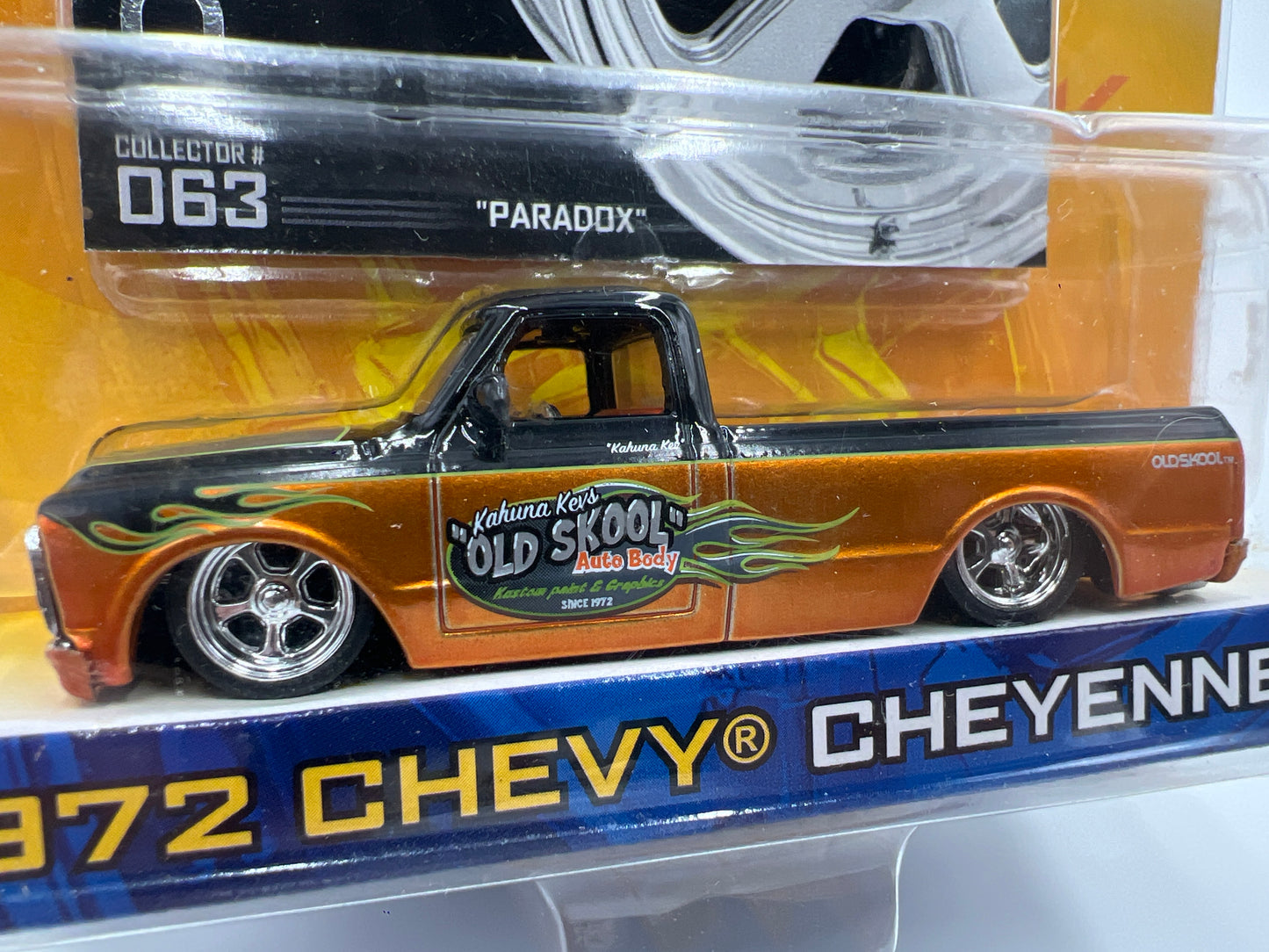 Jada Dub City #63 Paradox 1972 Chevy Cheyenne Orange/Black