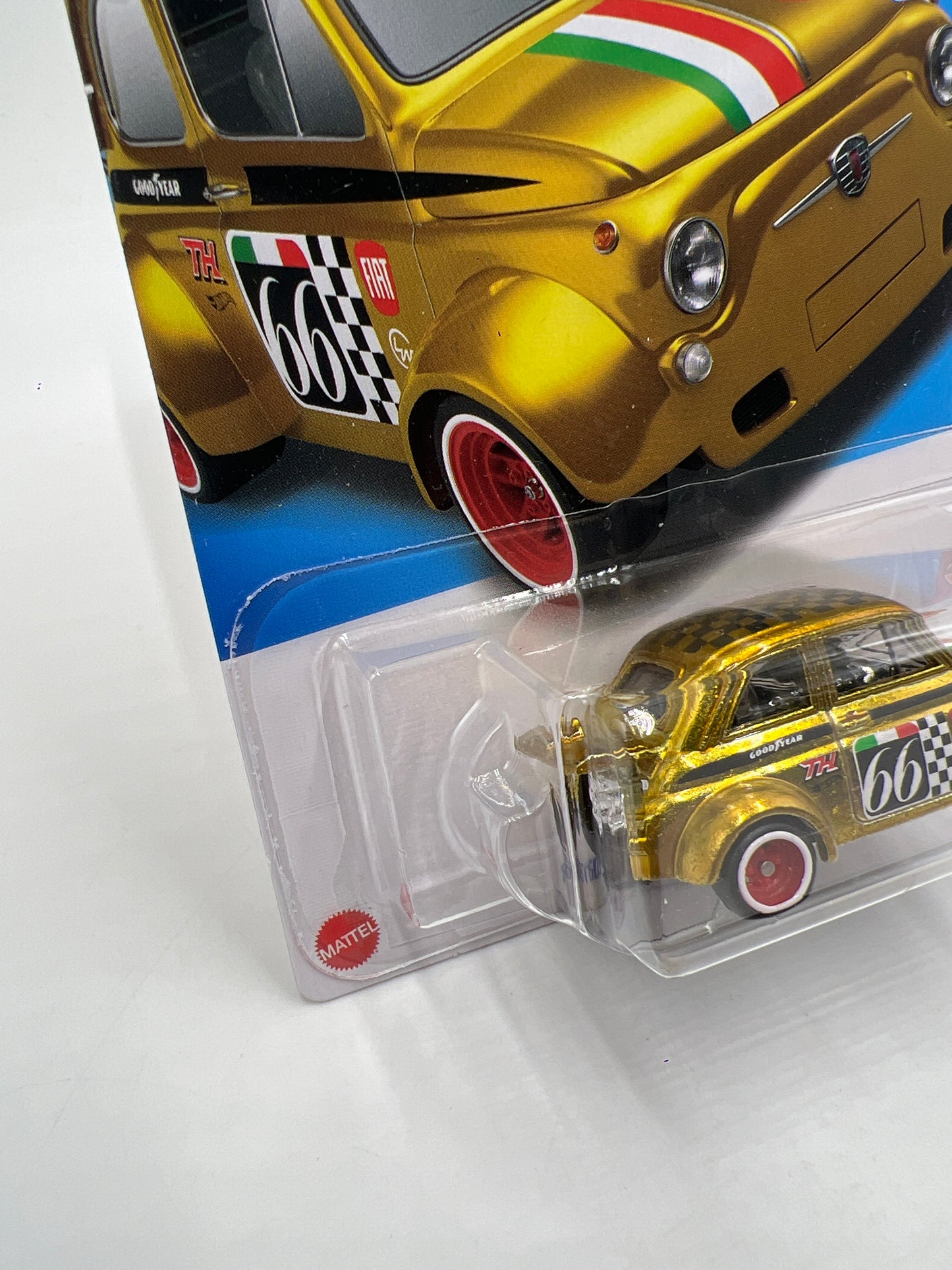 2024 Hot Wheels Super Treasure Hunt Factory Sealed #117 60s Fiat 500D Modificado Gold W/Protector