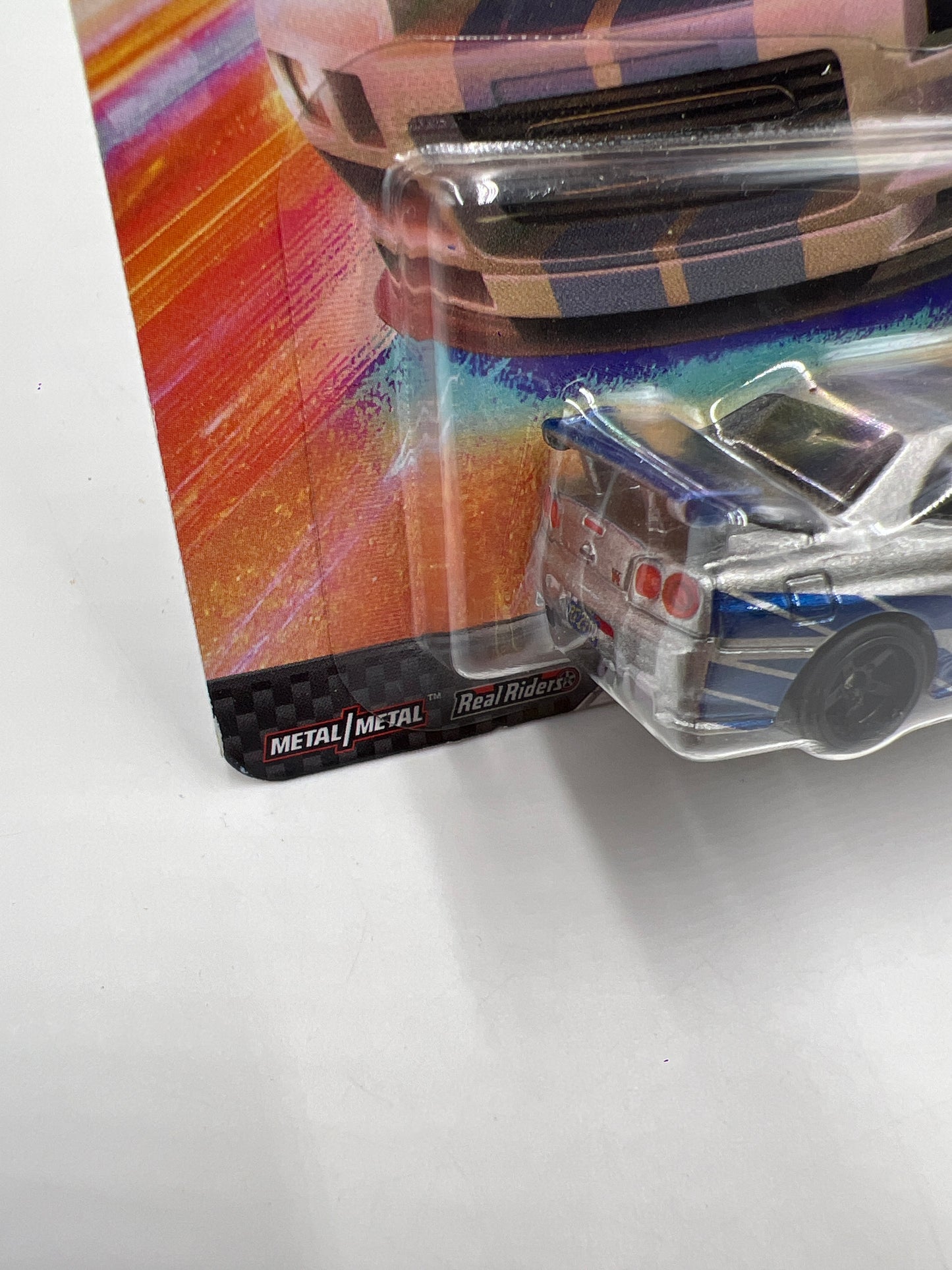 Hot Wheels Fast & Furious #4 Nissan Skyline GT-R BNR34 Silver W/Protector