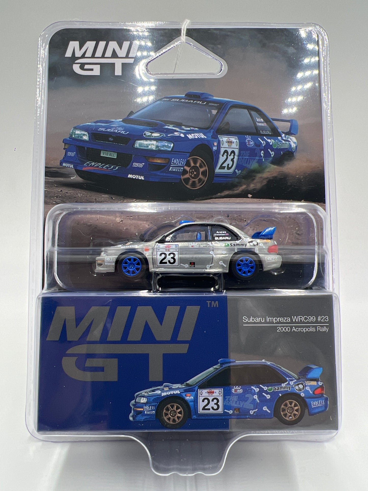 Mini GT #1078 CHASE Subaru Impreza WRC99 #23 2000 Acropolis Rally