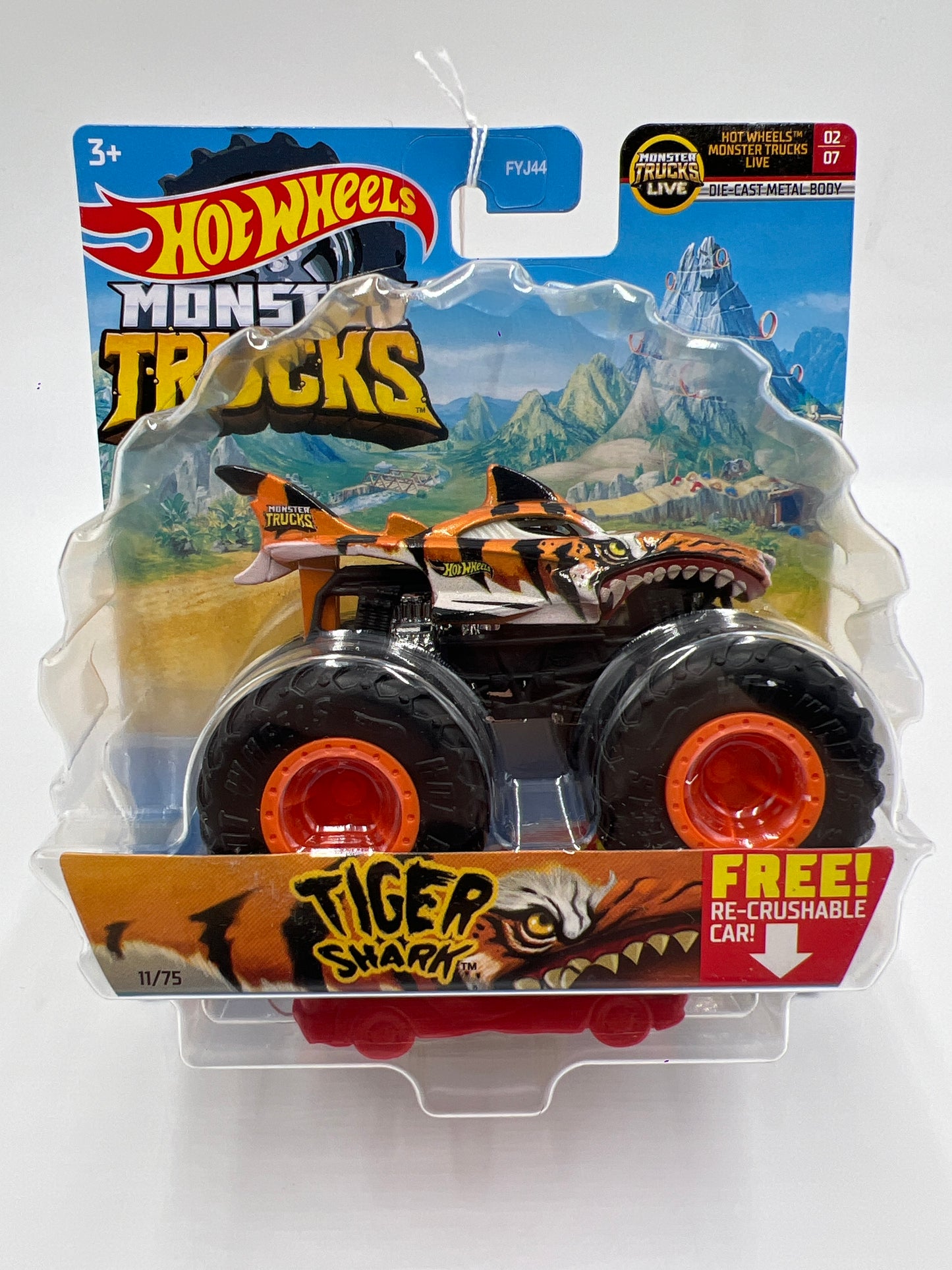 Hot Wheels Monster Trucks HW MT Live #11 Tiger Shark 132D