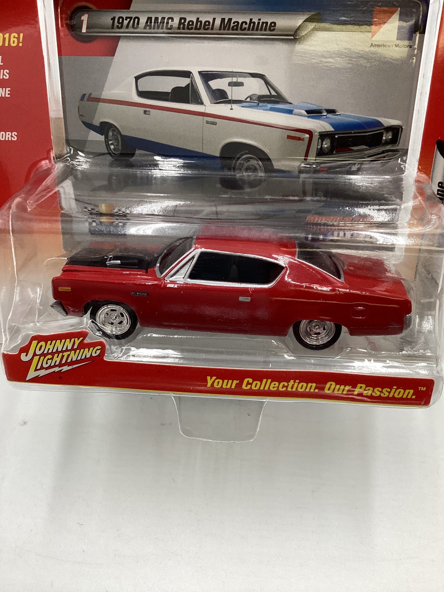 Johnny Lightning Muscle Cars USA 1970 AMC Rebel Machine Red 221A