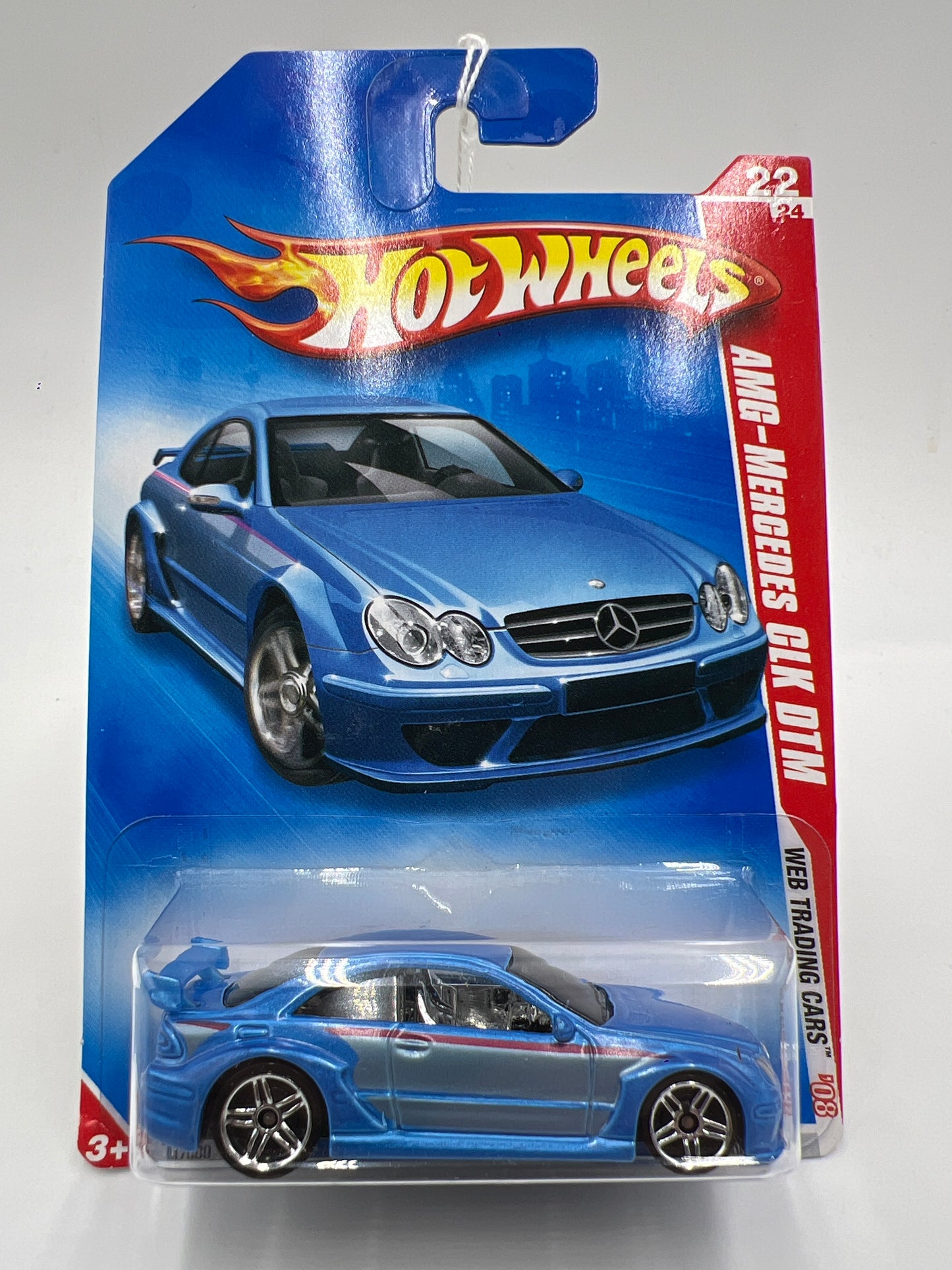 2008 Hot Wheels Web Trading Cars #98 AMG-Mercedes CLK DTM Blue 90A