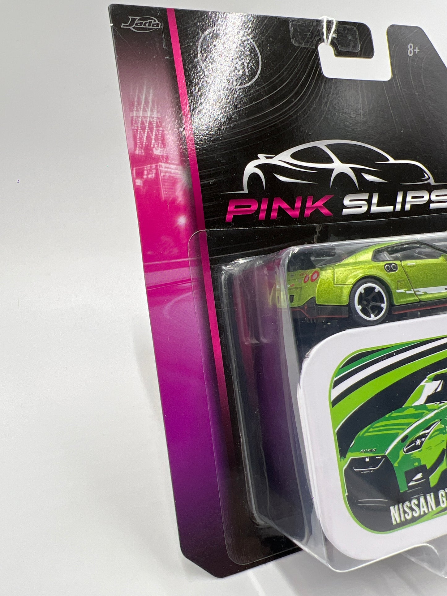 Jada Diecast Pink Slips W/Tin Nissan GT-R Nismo GT3 Green 110F
