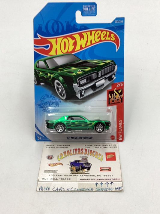 2021 hot wheels super treasure hunt #207 68 Mercury Cougar creased card W/Protector