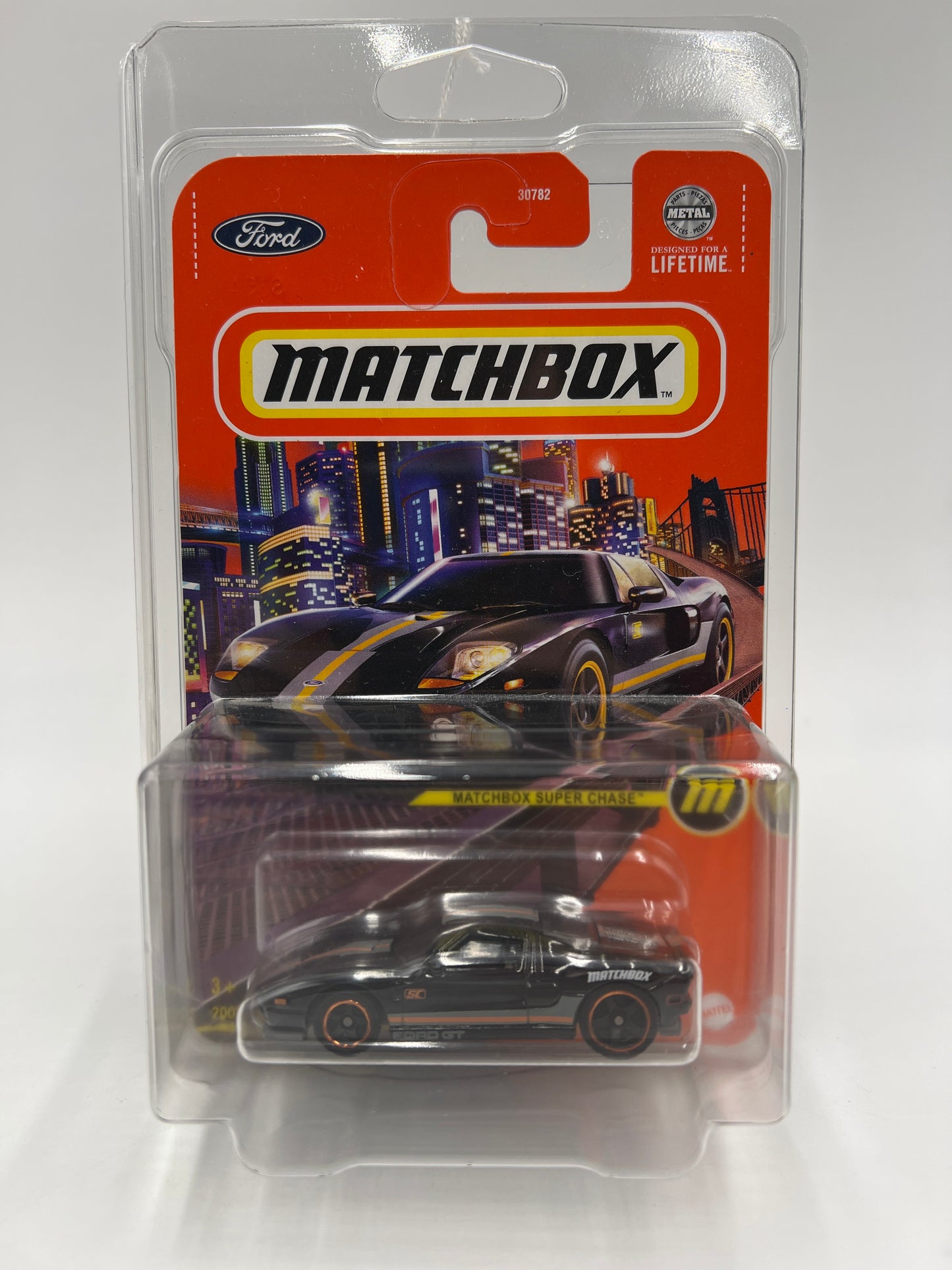 Matchbox Super Chase 2005 Ford GT Black W/Protector