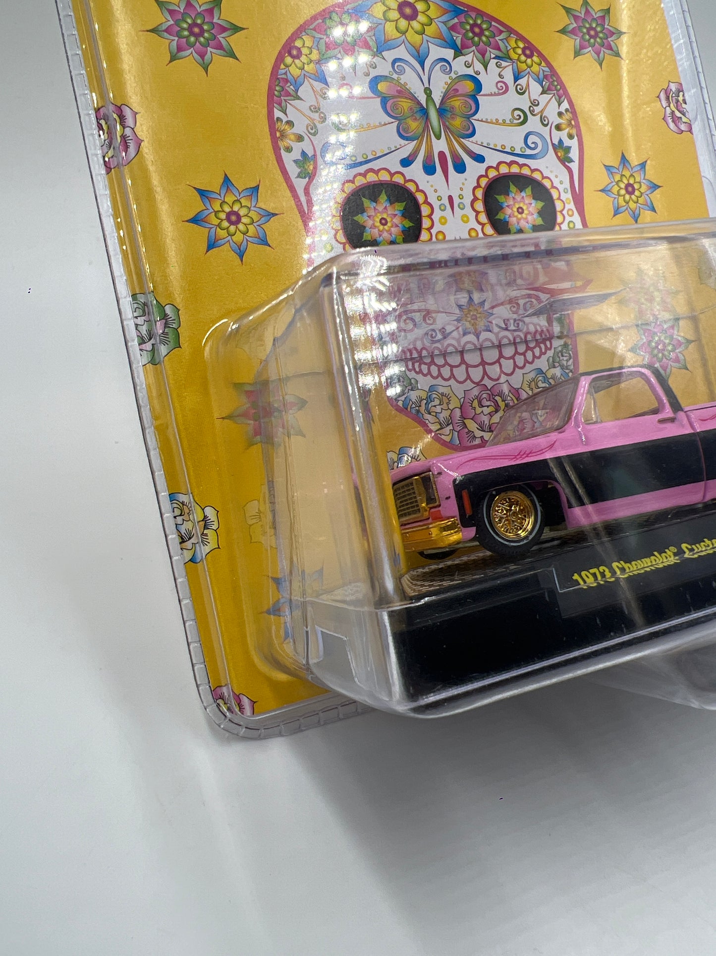 M2 Machines MiJo Exclusives CHASE 1/500 Dia De Los Muertos 1973 Chevrolet Custom Deluxe 10 MJS31