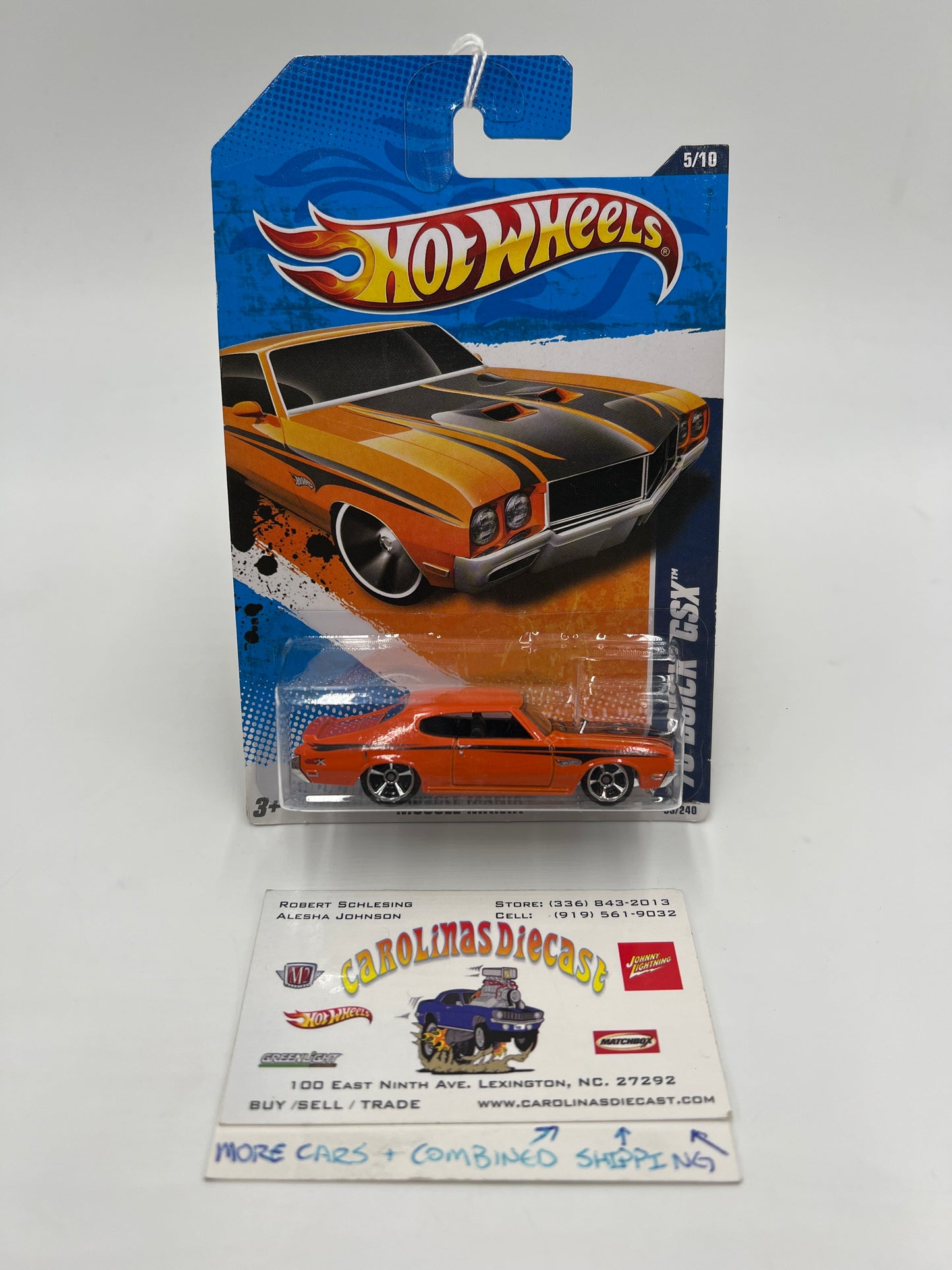 2011 Hot Wheels Muscle Mania #83 70 Buick GSX Orange