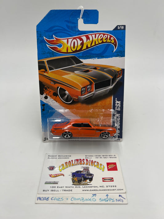2011 Hot Wheels Muscle Mania #83 70 Buick GSX Orange