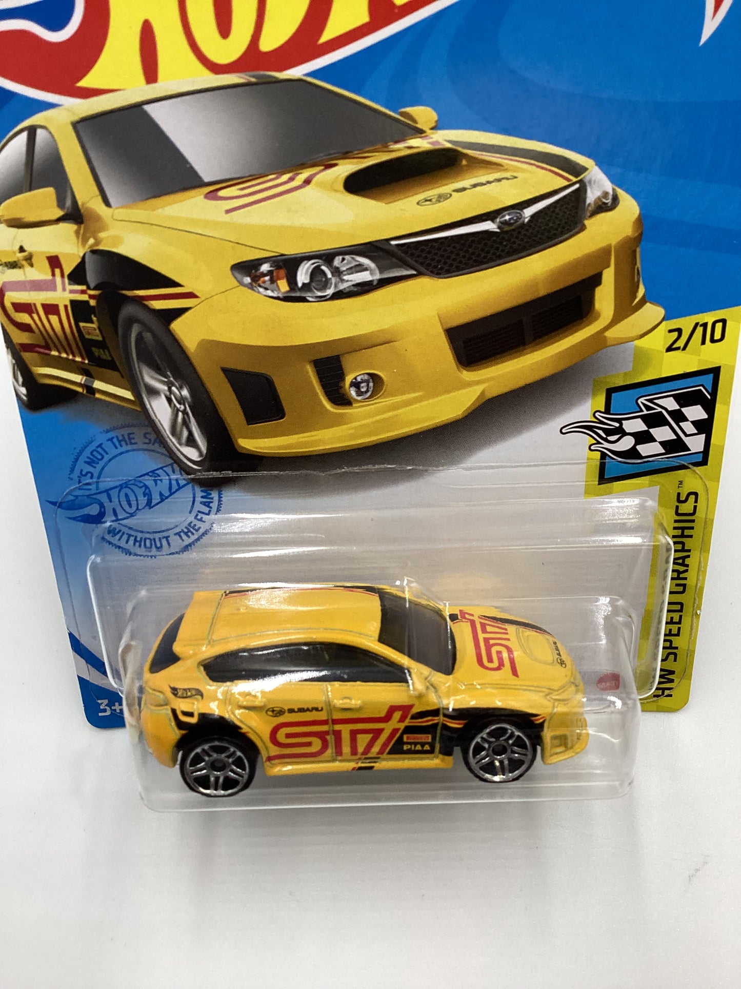 2021 Hot Wheels #68 Subaru WRX STI Yellow 89i