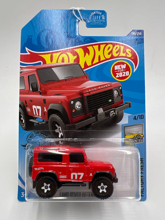 2020 Hot Wheels Factory Fresh #199 Land Rover Defender 90 Red 63H