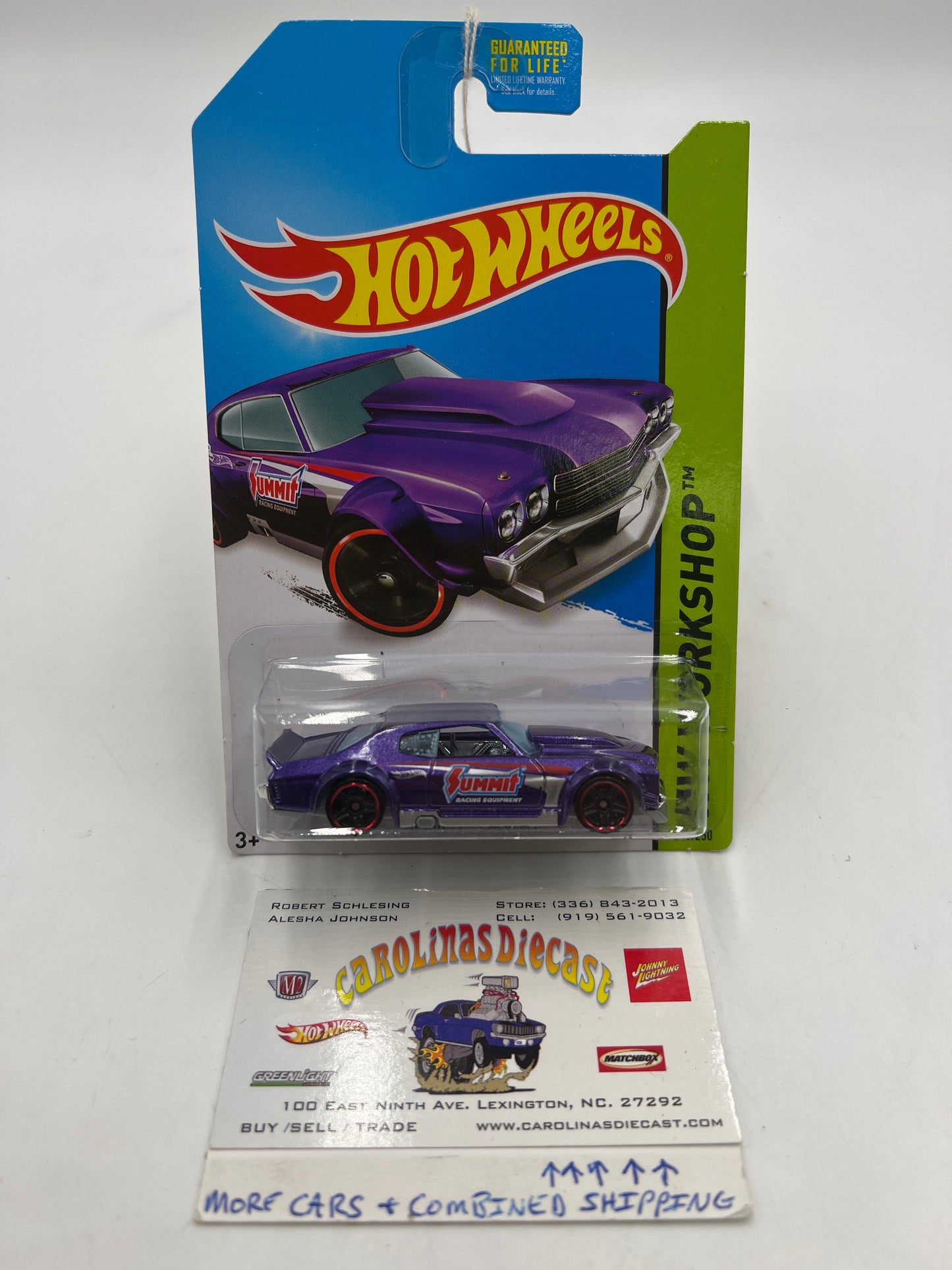 2014 Hot Wheels Workshop #243 70 Chevy Chevelle Purple 5A