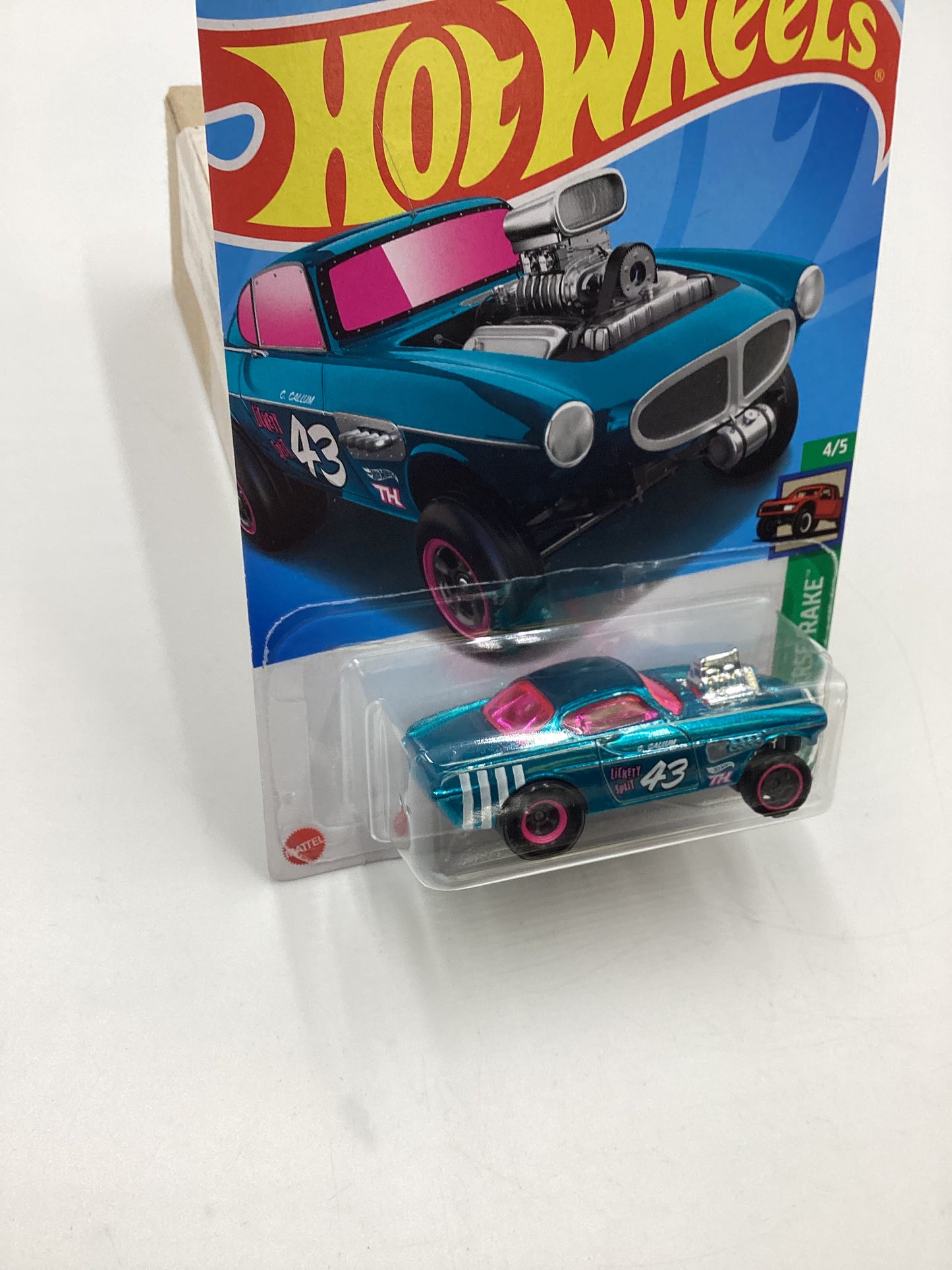 2024 Hot Wheels #153 Volvo P1800 Gasser Blue Super Treasure Hunt W/Protector