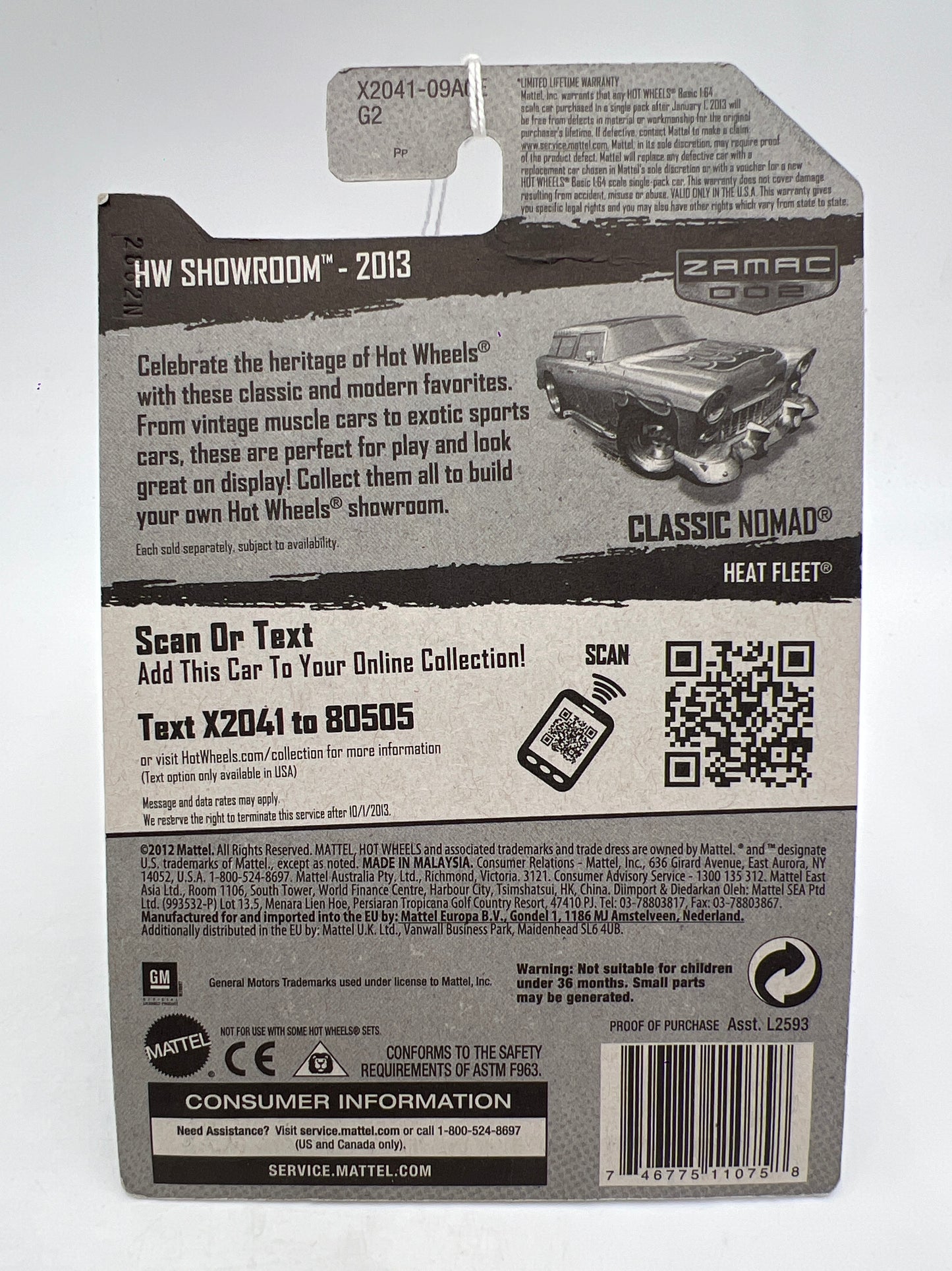 2013 Hot Wheels Walmart Zamac 2 #219 Classic Nomad 146F