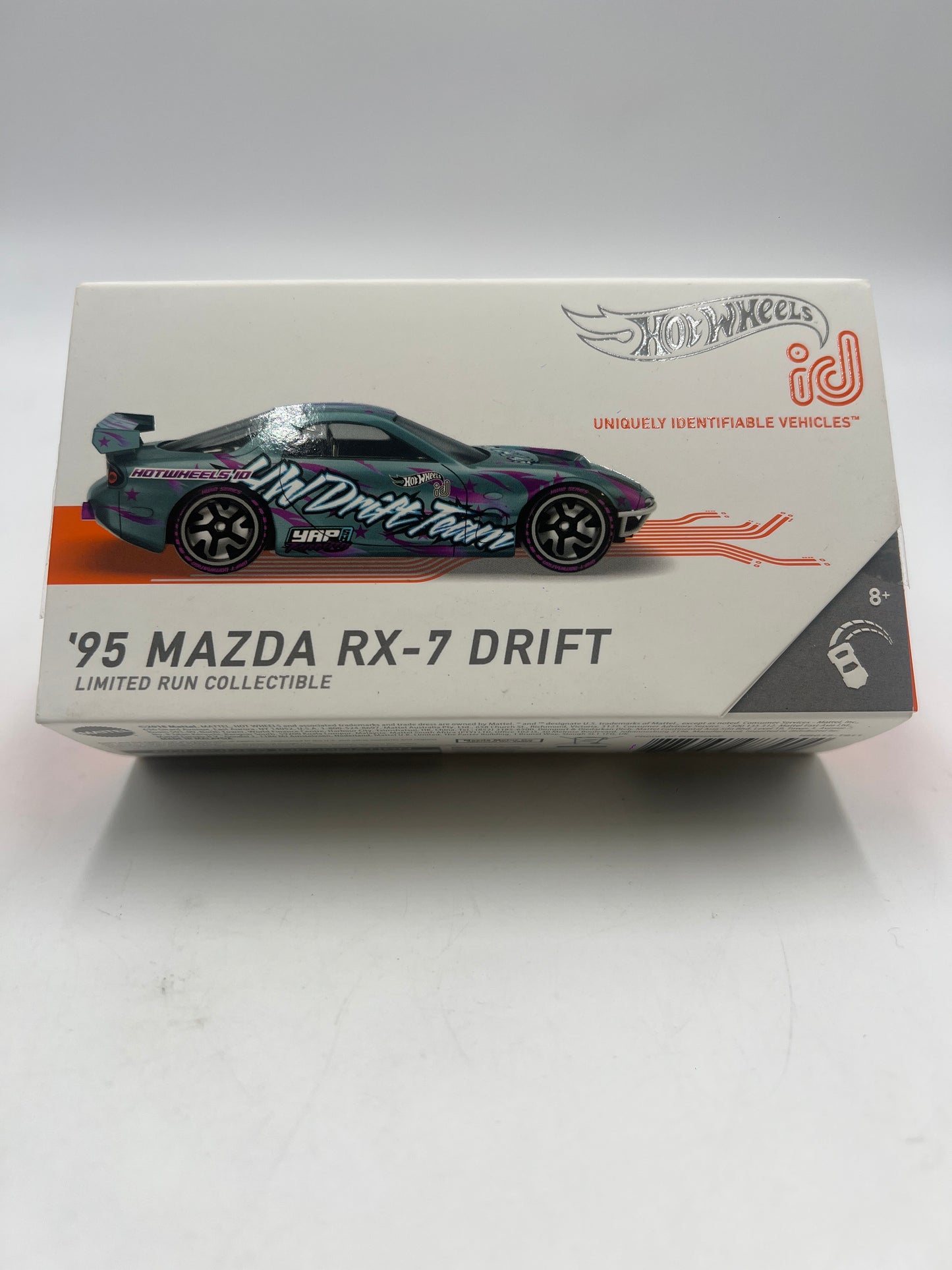 Hot Wheels iD 95 Mazda RX-7 Drift Light Blue Series 2 Opened