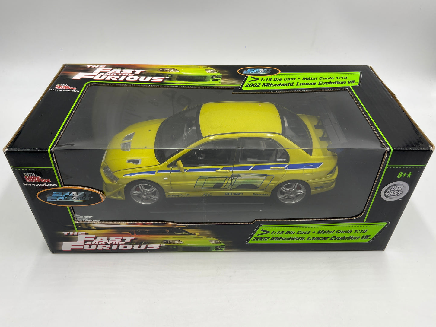 Racing Champions 1/18 Fast & Furious 2002 Mitsubishi Lancer Evolution VII VHTF
