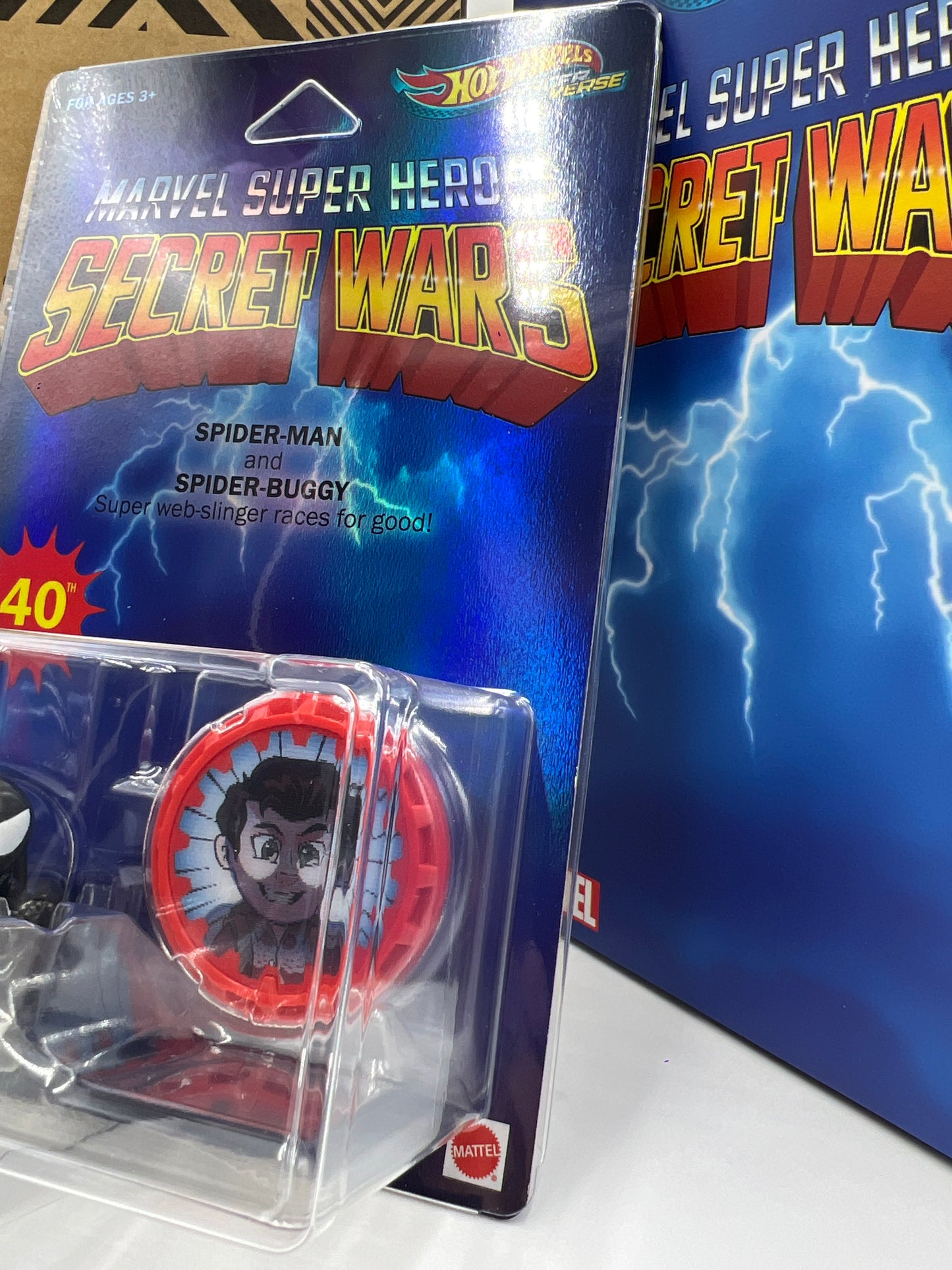 Hot Wheels Mattel Creations 2024 SDCC Racer Verse Secret Wars Spider-Man & Spider-Buggy W/Box