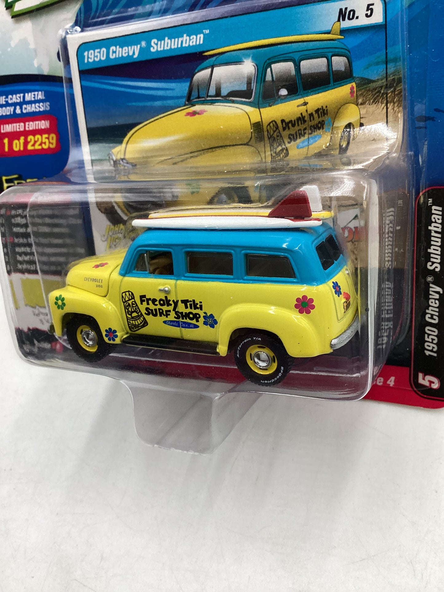 Johnny lightning Street Freaks Surf Rods 1950 Chevy Suburban 277B