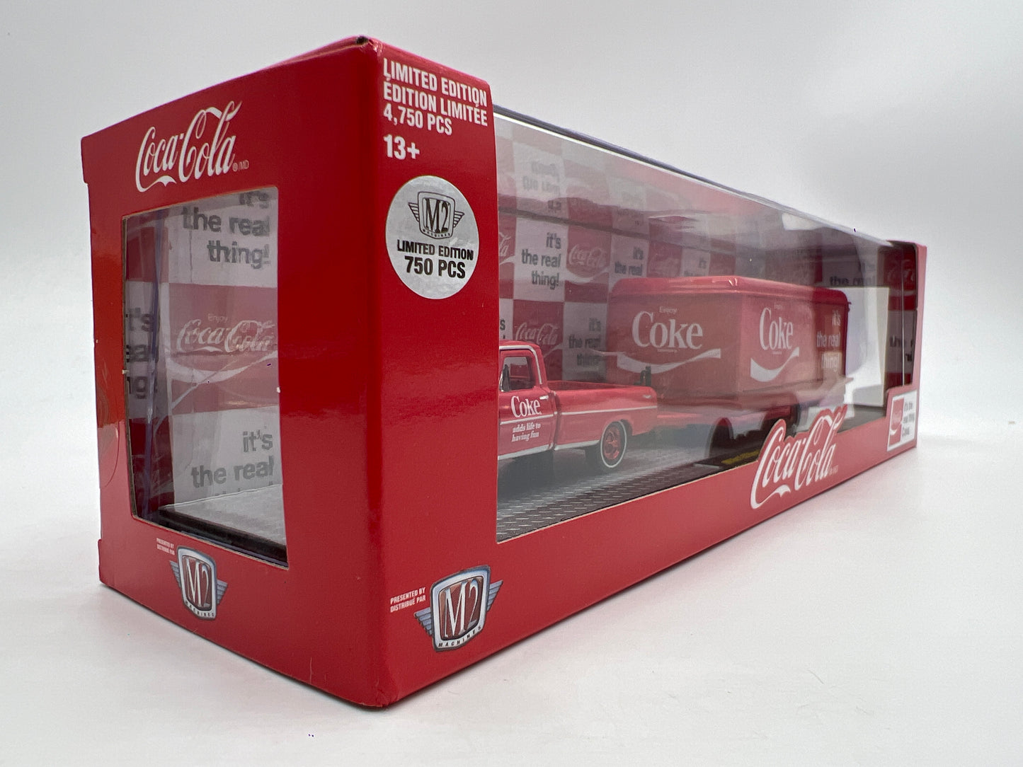 M2 Machines Auto Haulers CHASE Coca Cola 1969 Ford F-250 Ranger Truck & 1949 Mercury Custom TW02
