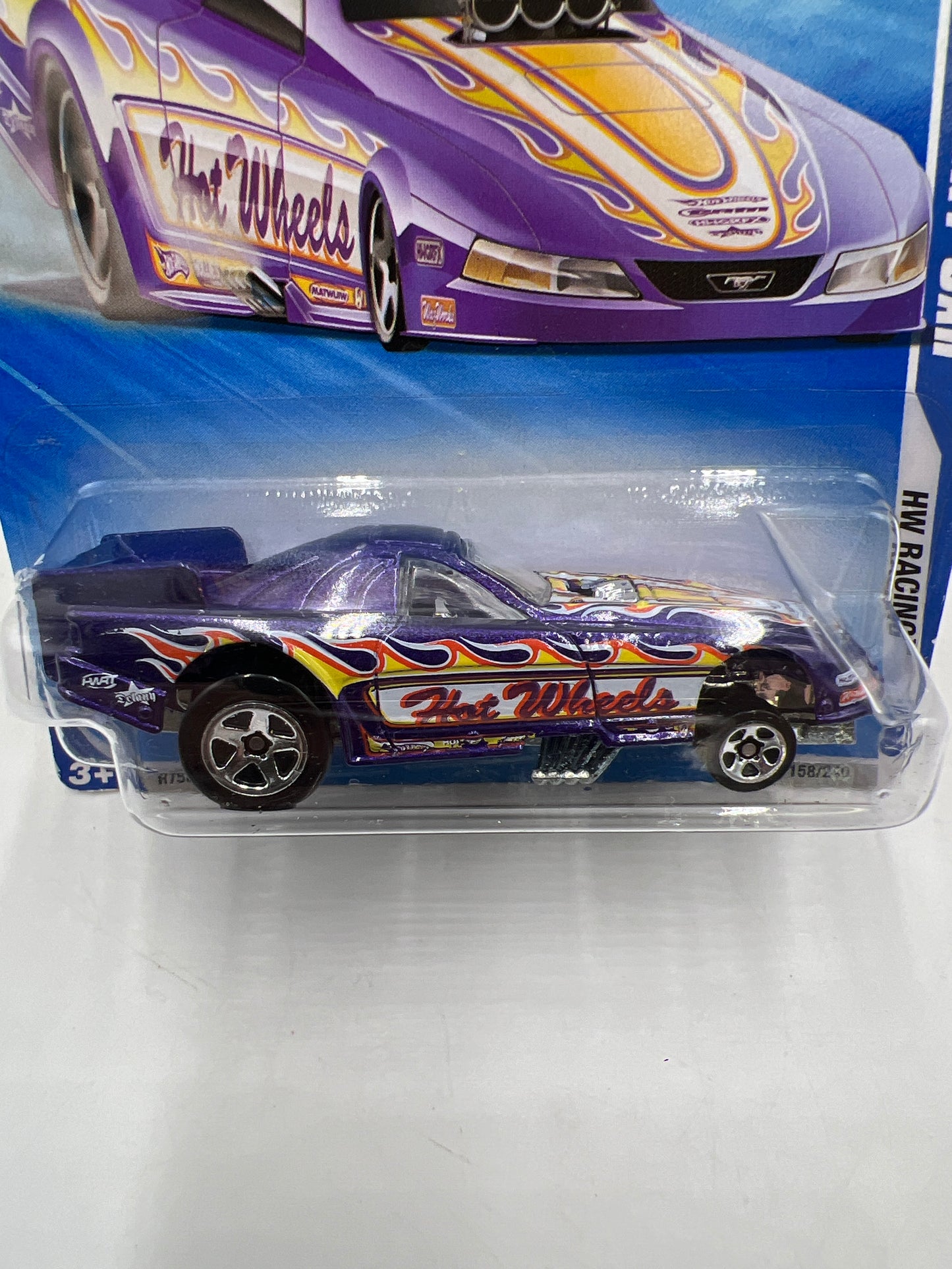 2010 Hot Wheels Racing #158 Ford Mustang Funny Car Purple 22i