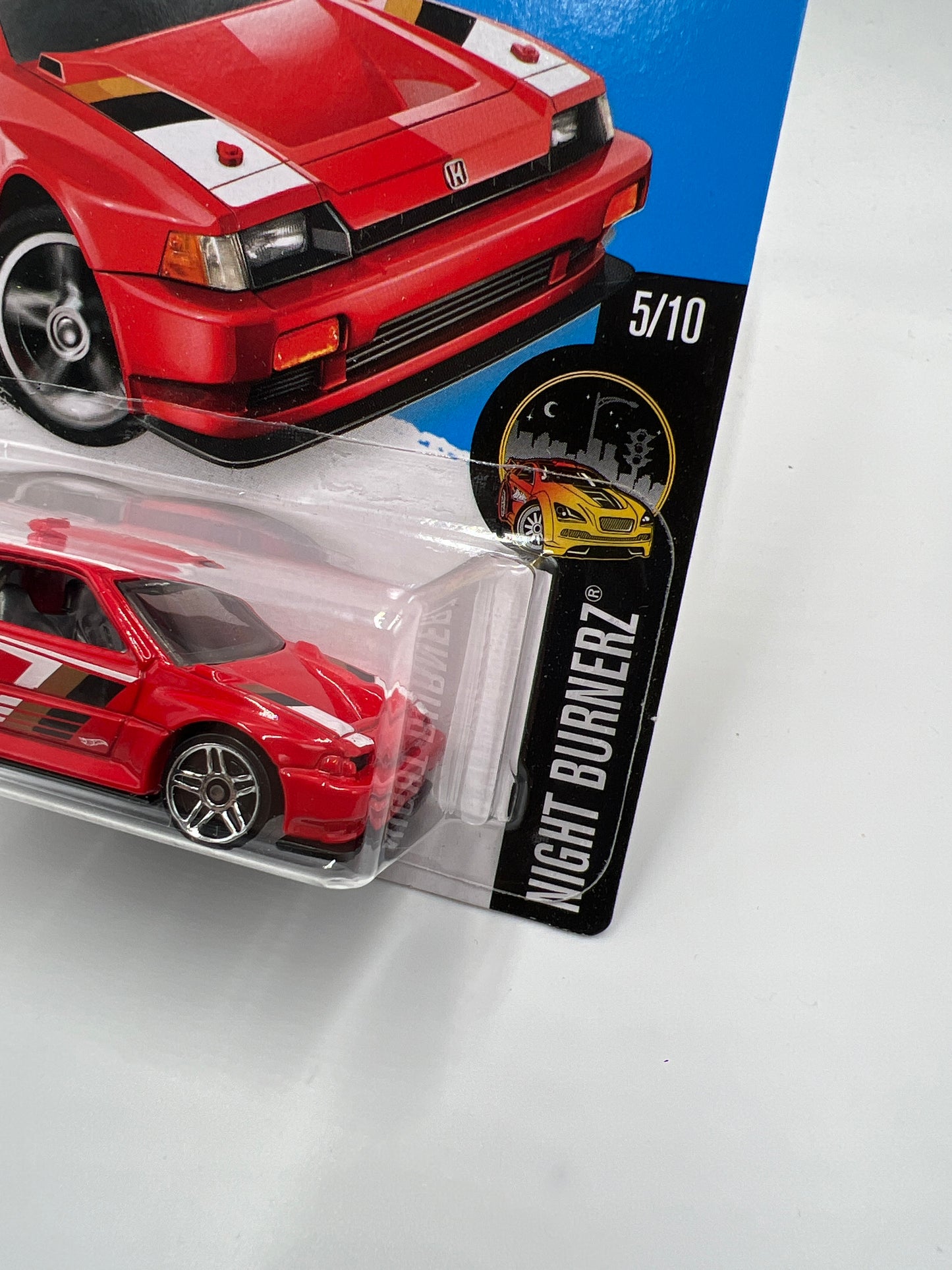2016 Hot Wheels Night Burnerz #85 1985 Honda CR-X Red 77D