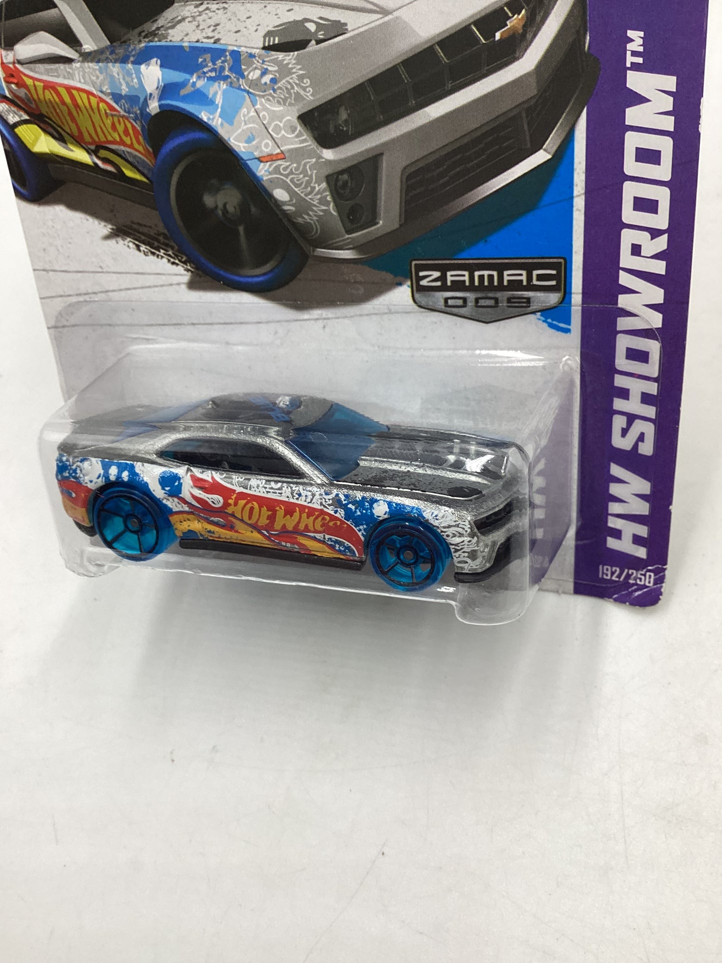 2013 HW Showroom Zamac 009 #192 12 Camaro ZL1 *Card not perfect*